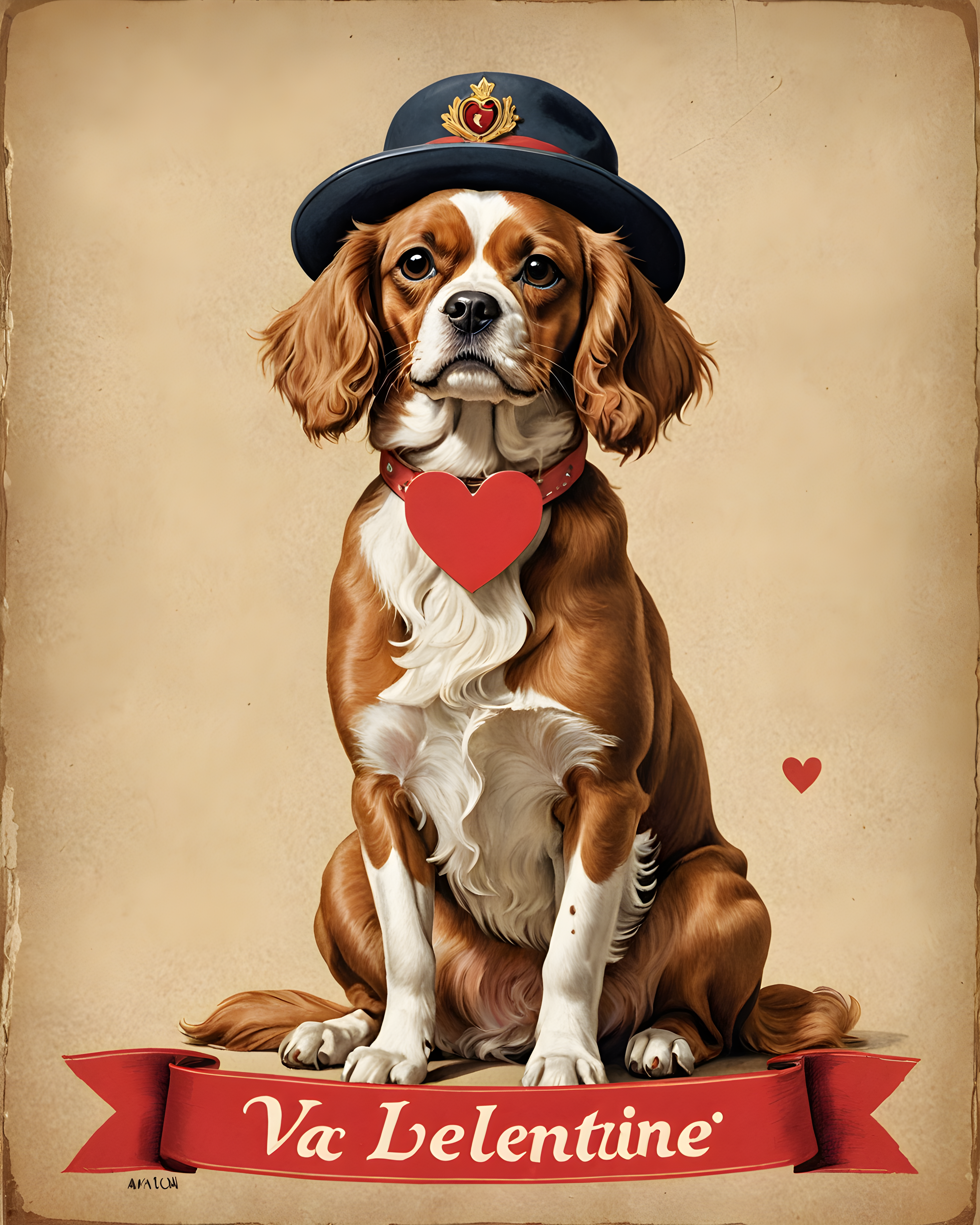 Valentine Cavalier — Vintage Poster (Energetic)
