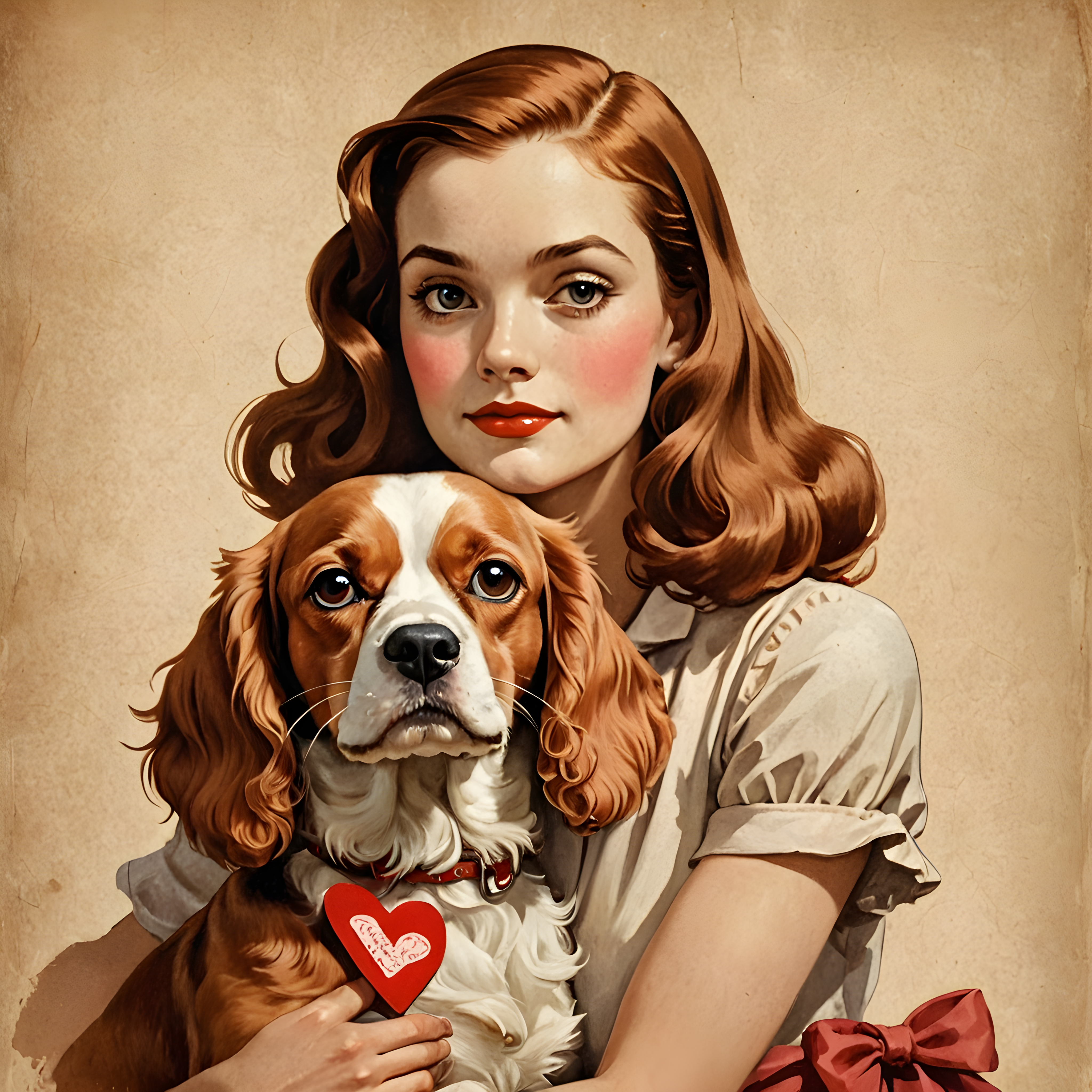 Valentine Cavalier — Vintage Poster (Sleepy)