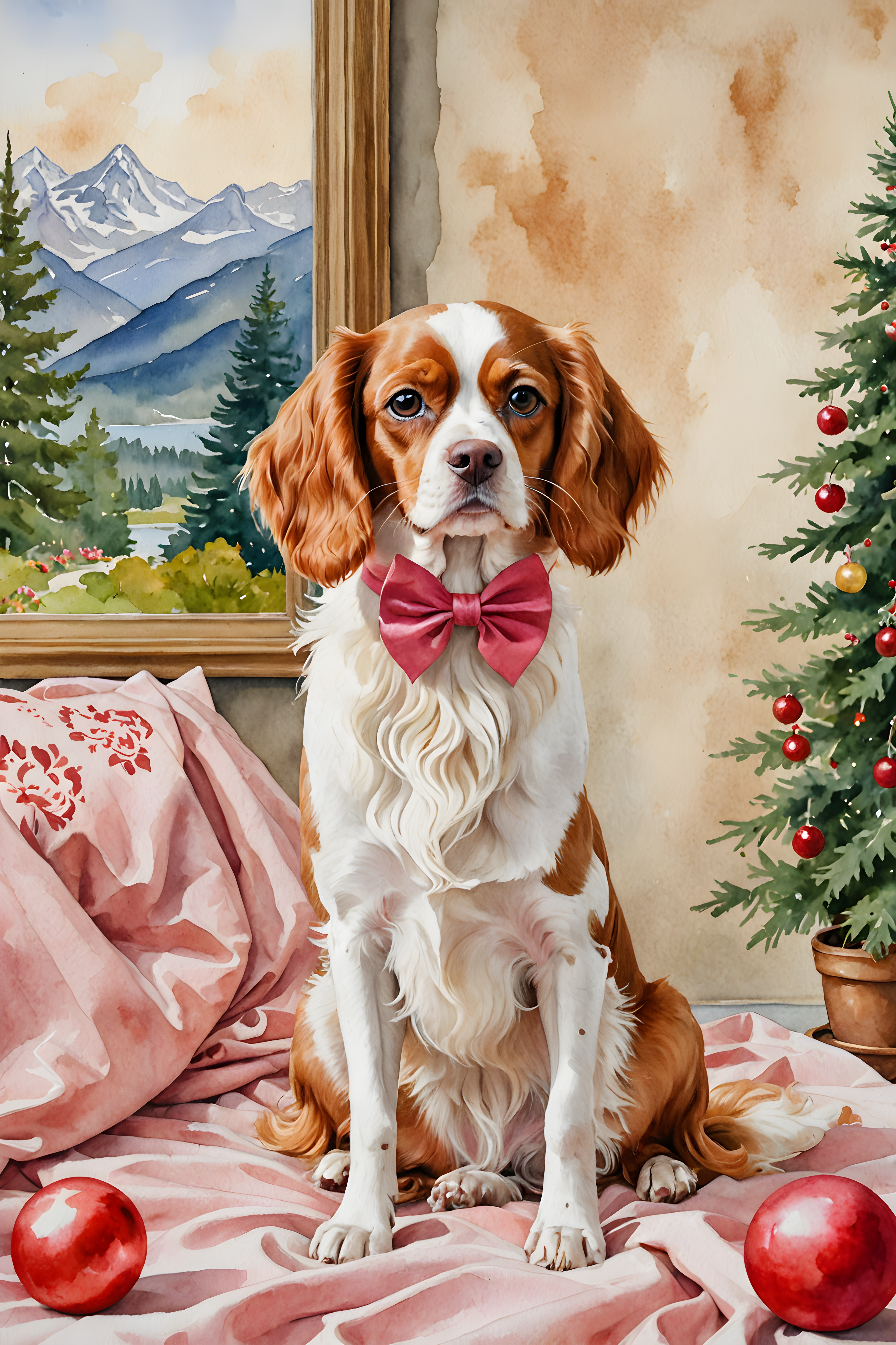 Valentine Cavalier — Watercolor (Playful)