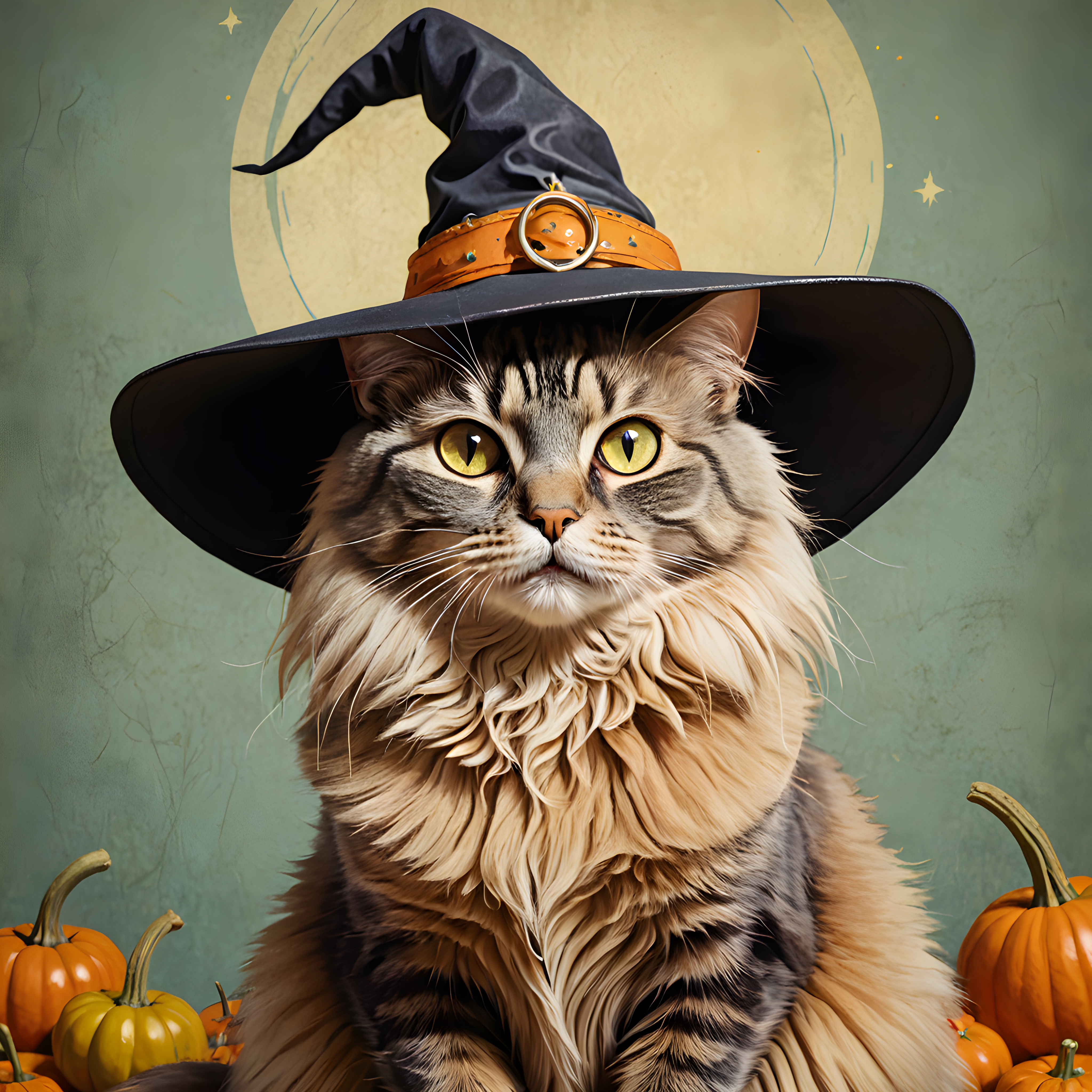Witch Cat — Retro (Emotional)