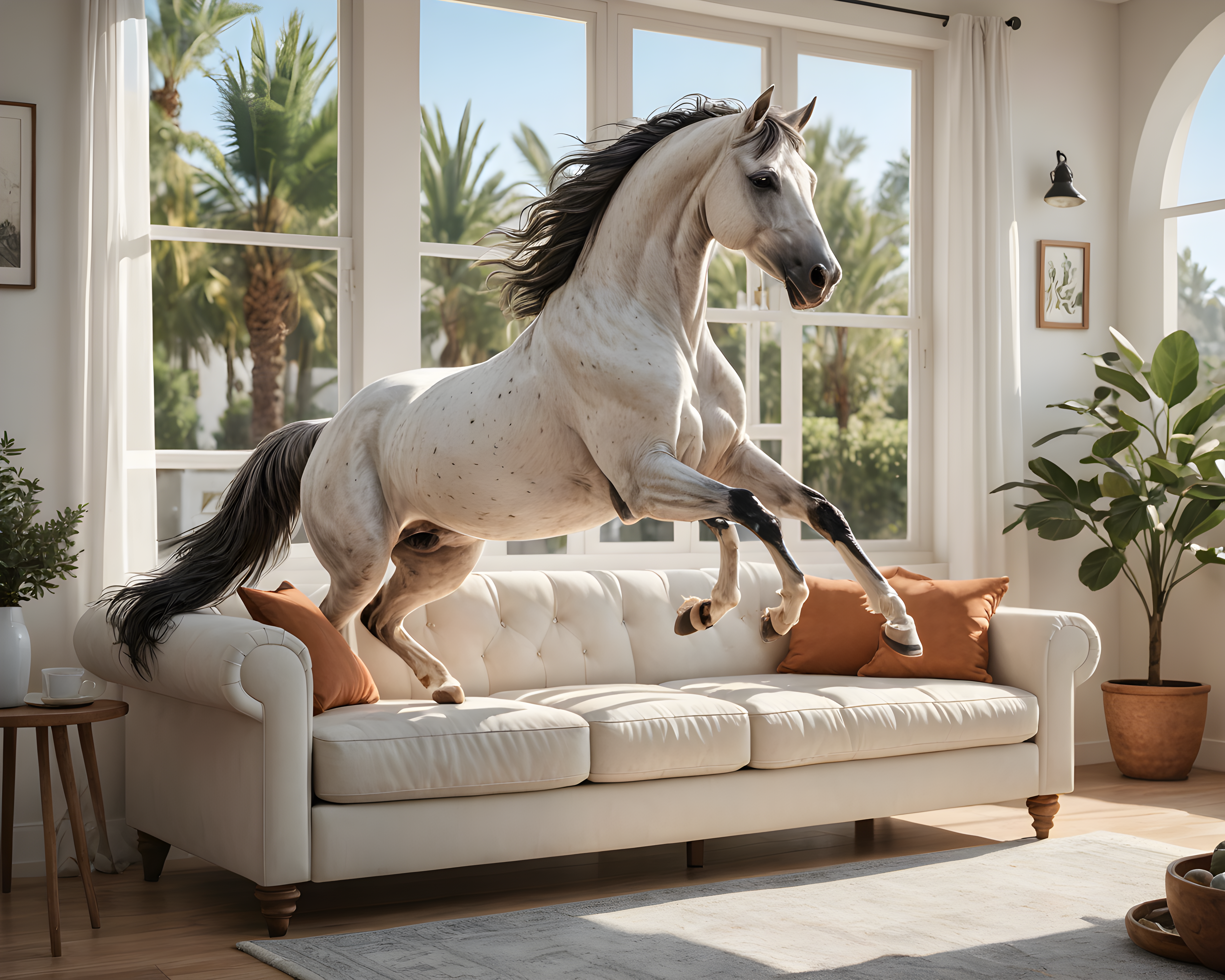 Andalusian — Line Art (Lifestyle)