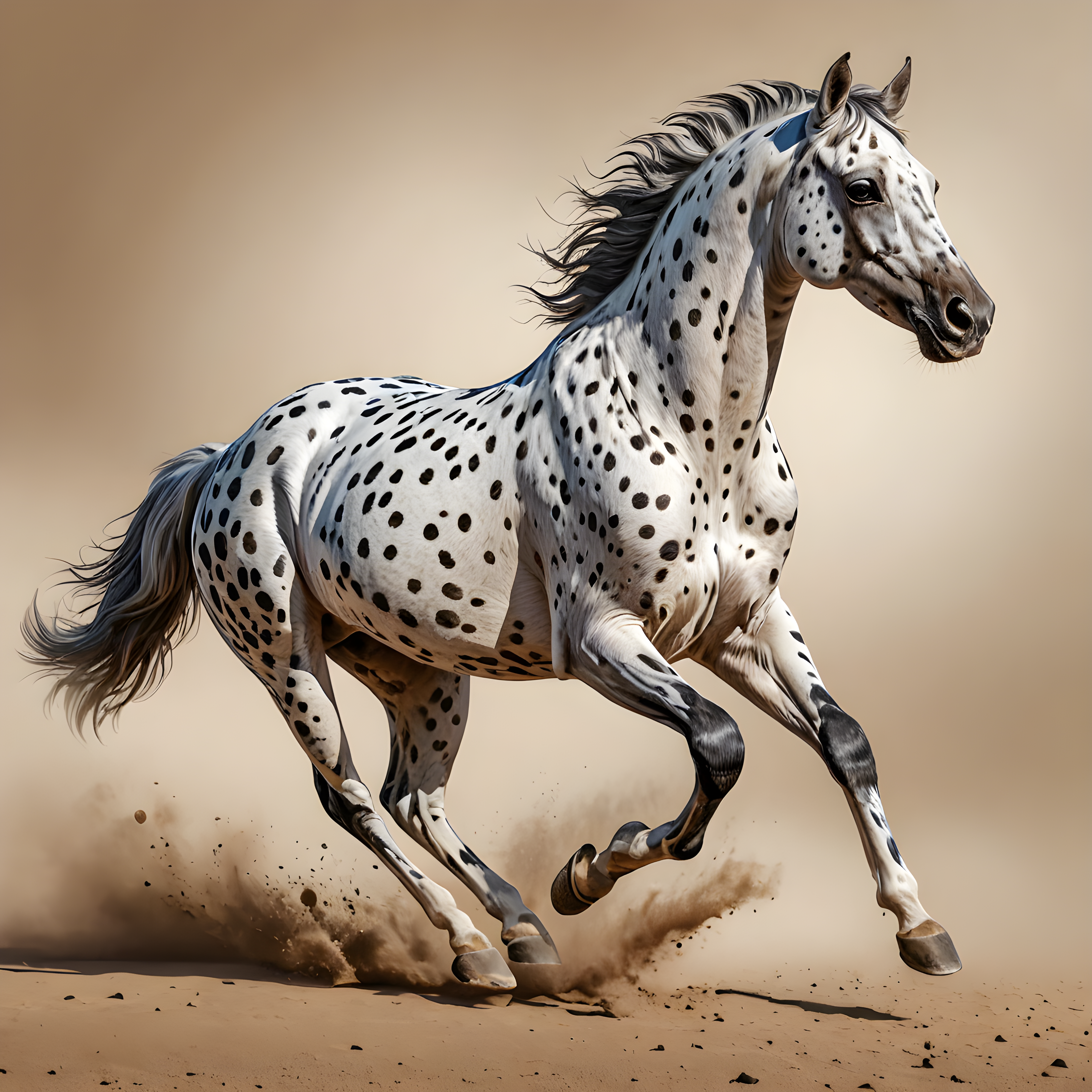 Appaloosa — Line Art (Energetic)