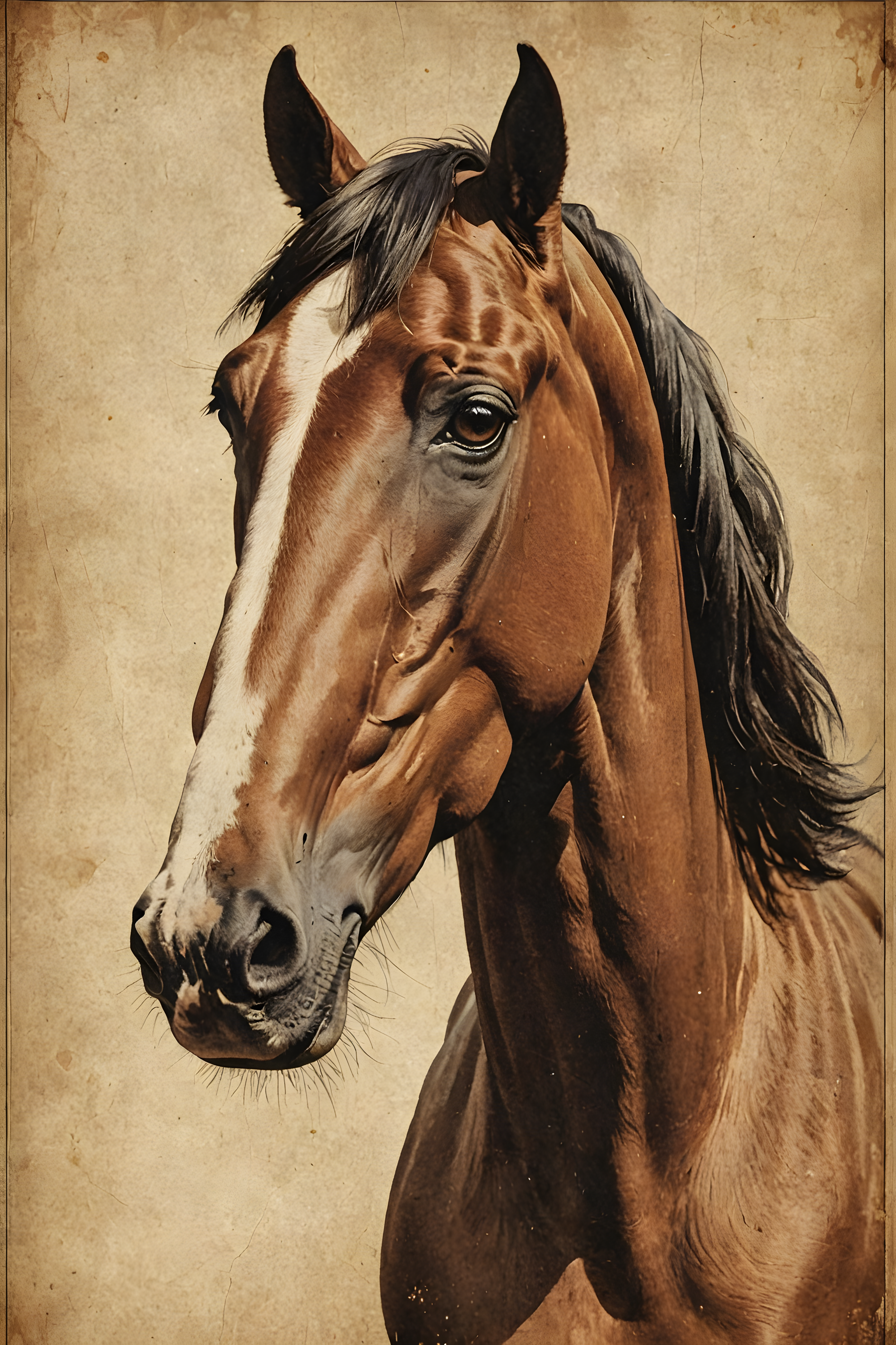 Arabian Horse — Vintage Poster (Emotional)