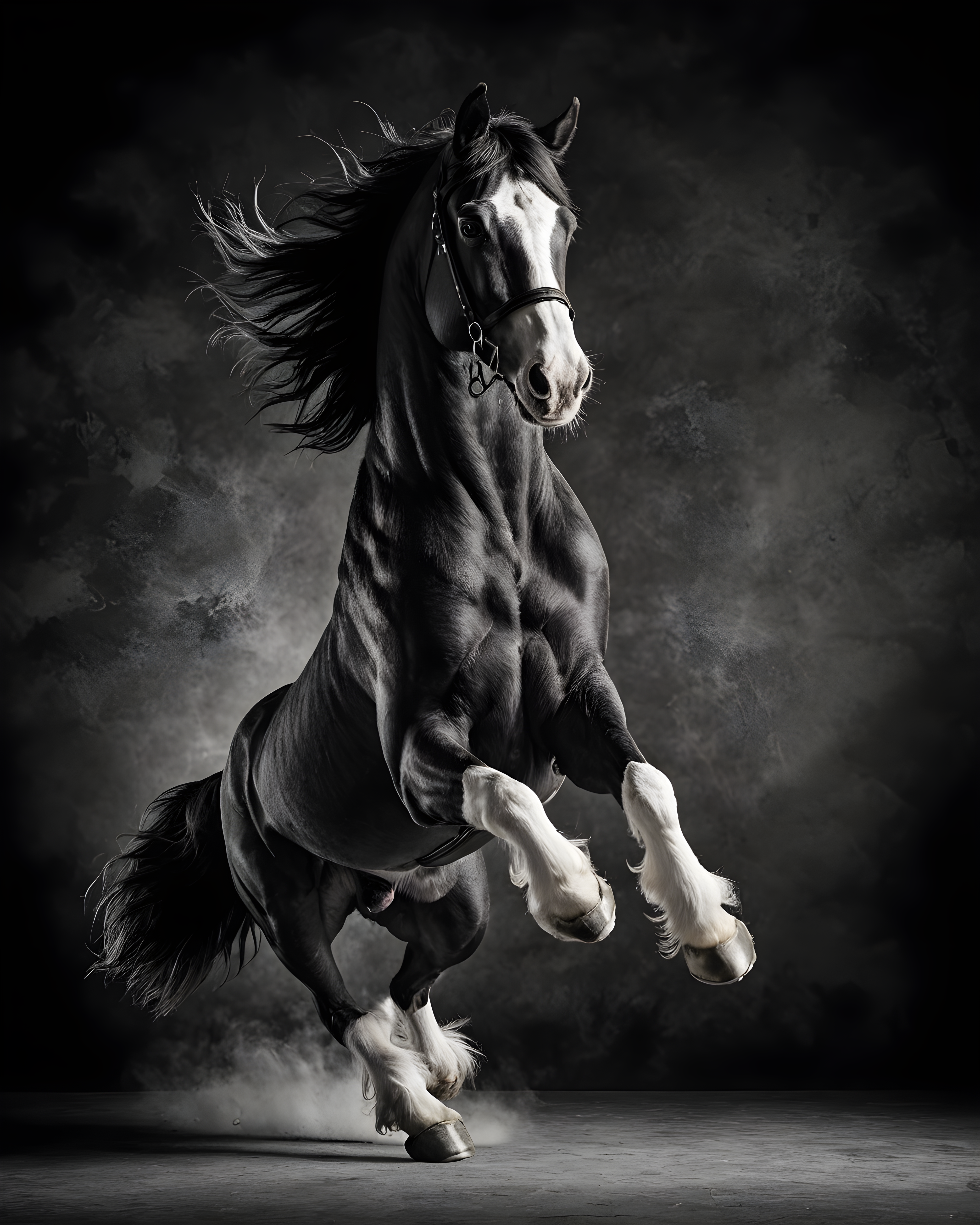 Clydesdale — Black & White (Luxury)
