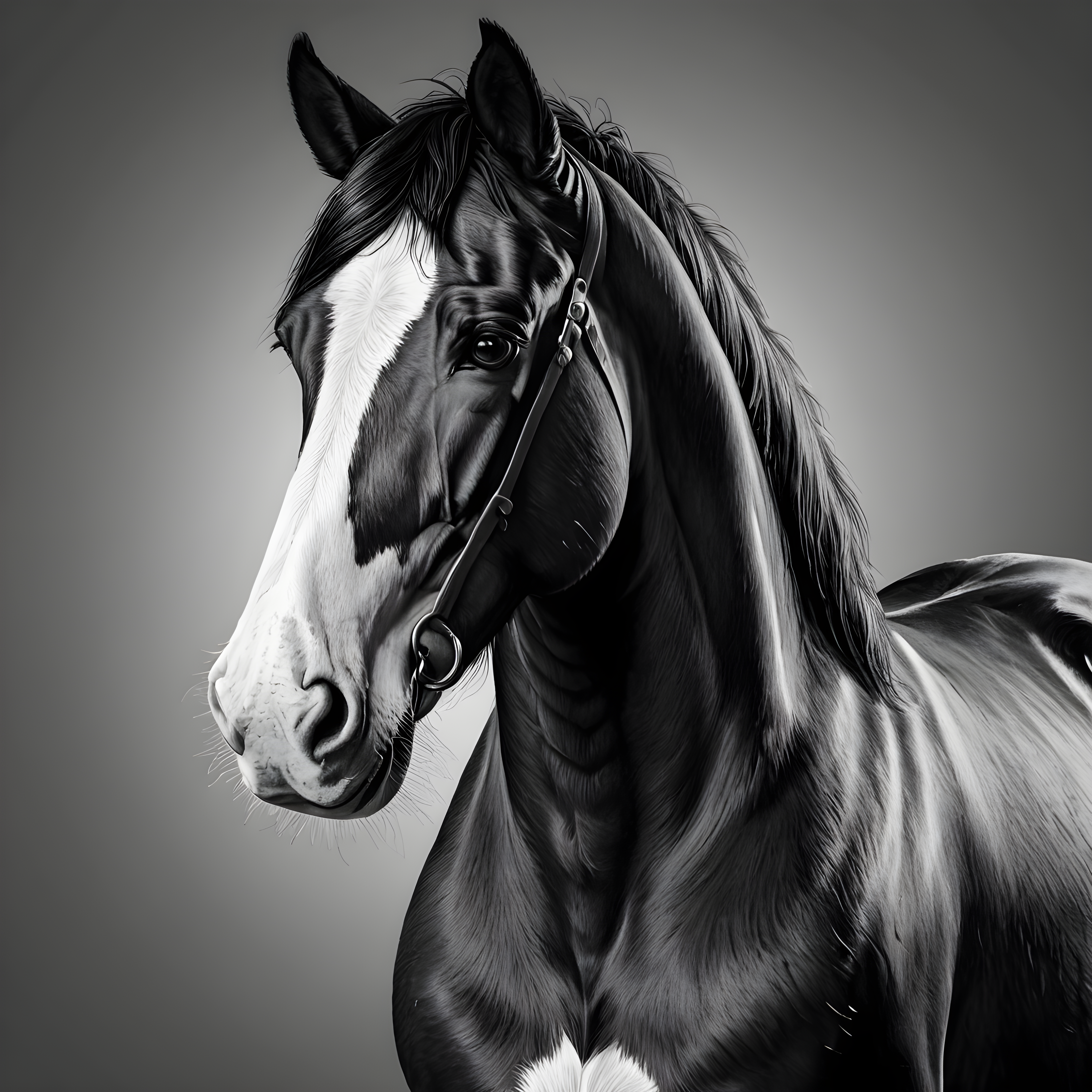 Clydesdale — Line Art (Emotional)