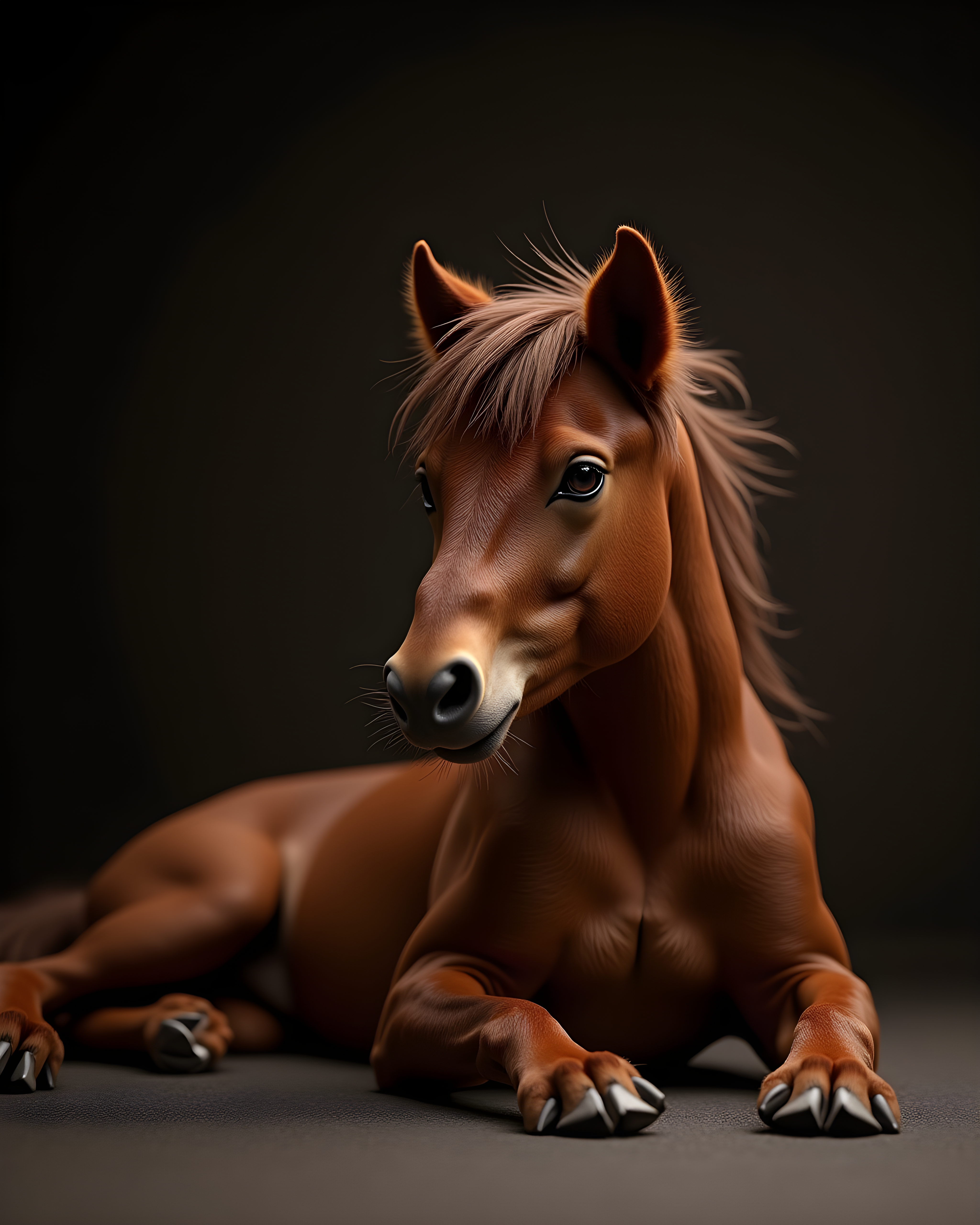 Mustang — Hyper-Realistic (Emotional) — Wall Art (Printable) — Portrait 4×5