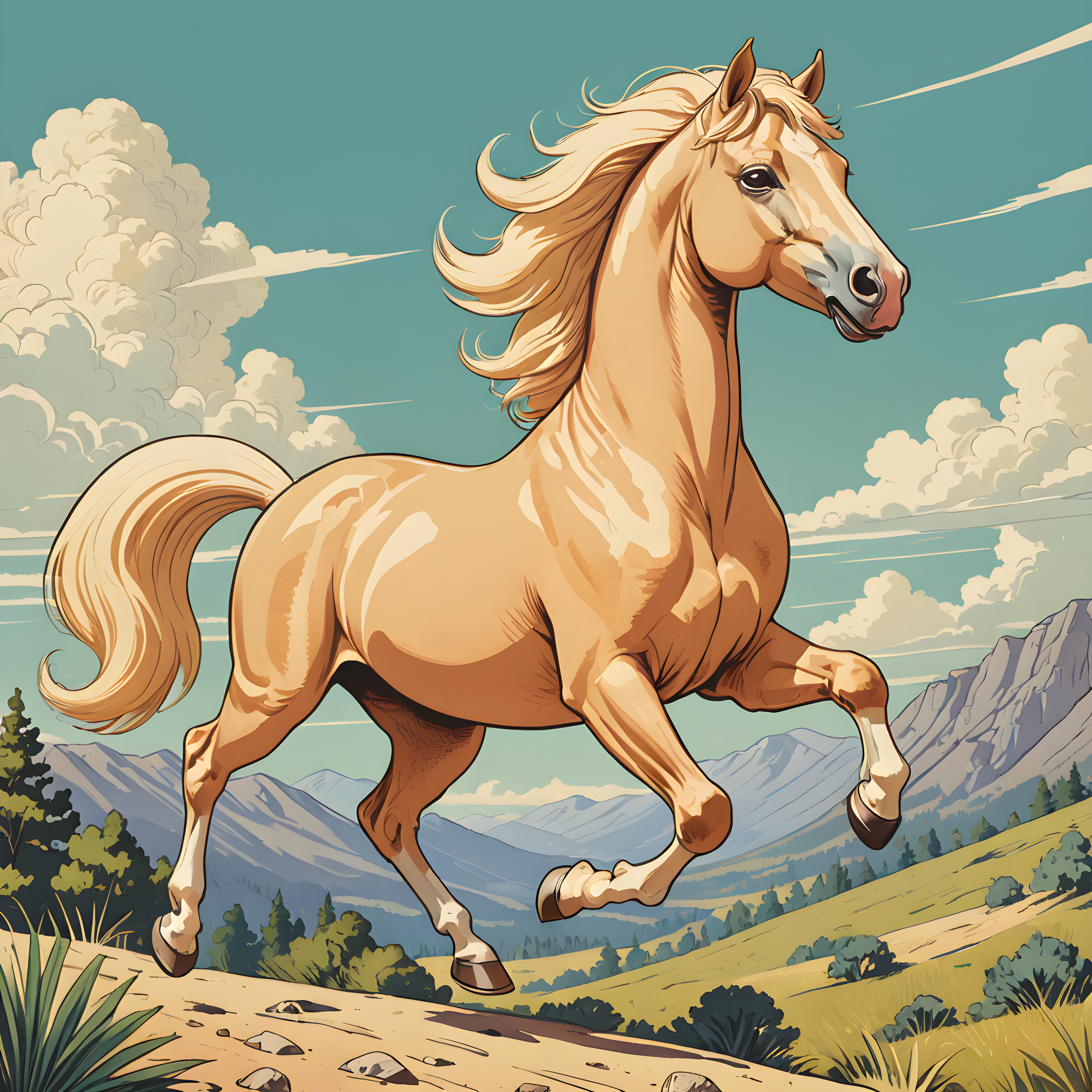 Palomino — Retro (Cute)