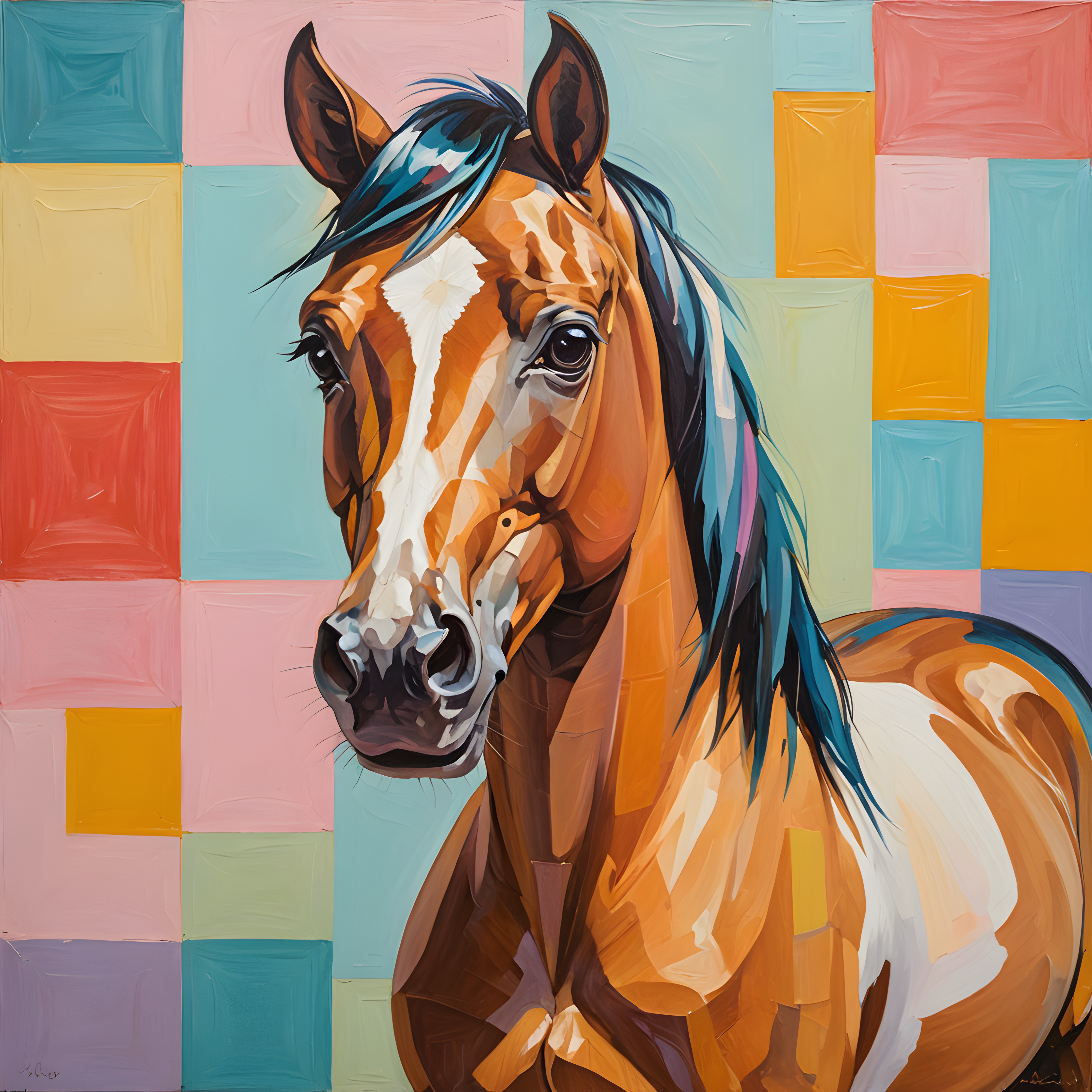 Quarter Horse — Abstract (Cute)