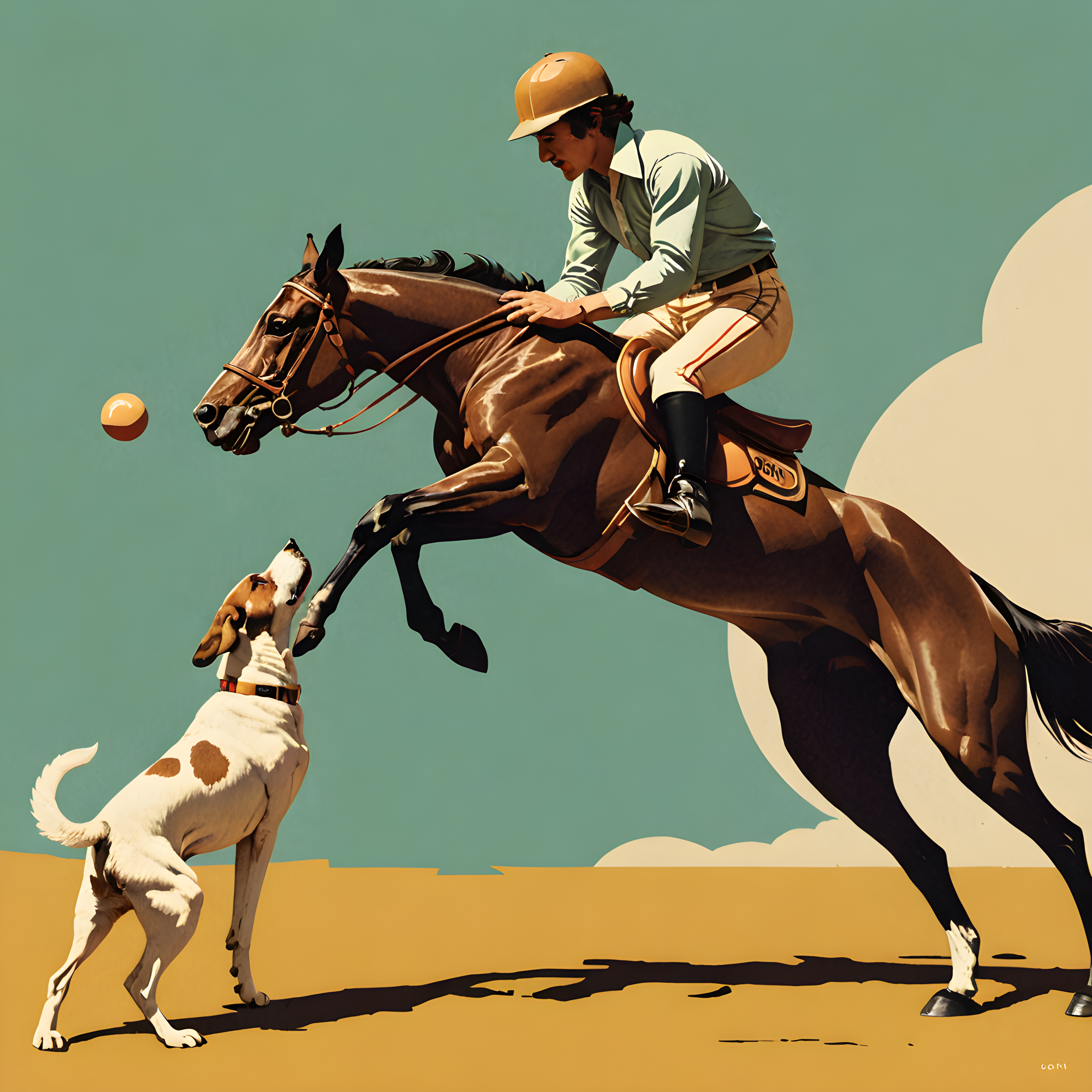 Thoroughbred — Retro (Playful)