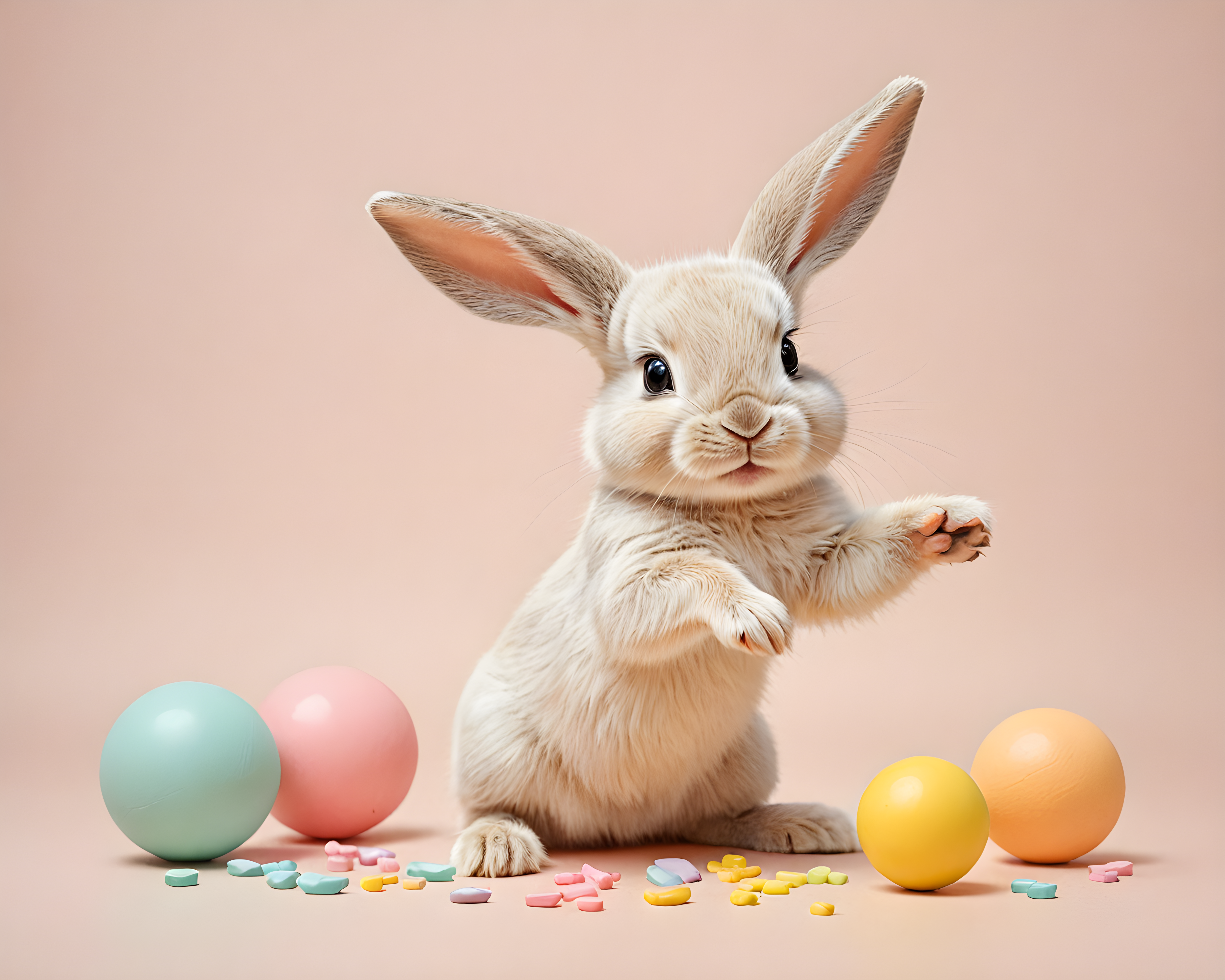 Baby Bunny — Line Art (Playful)