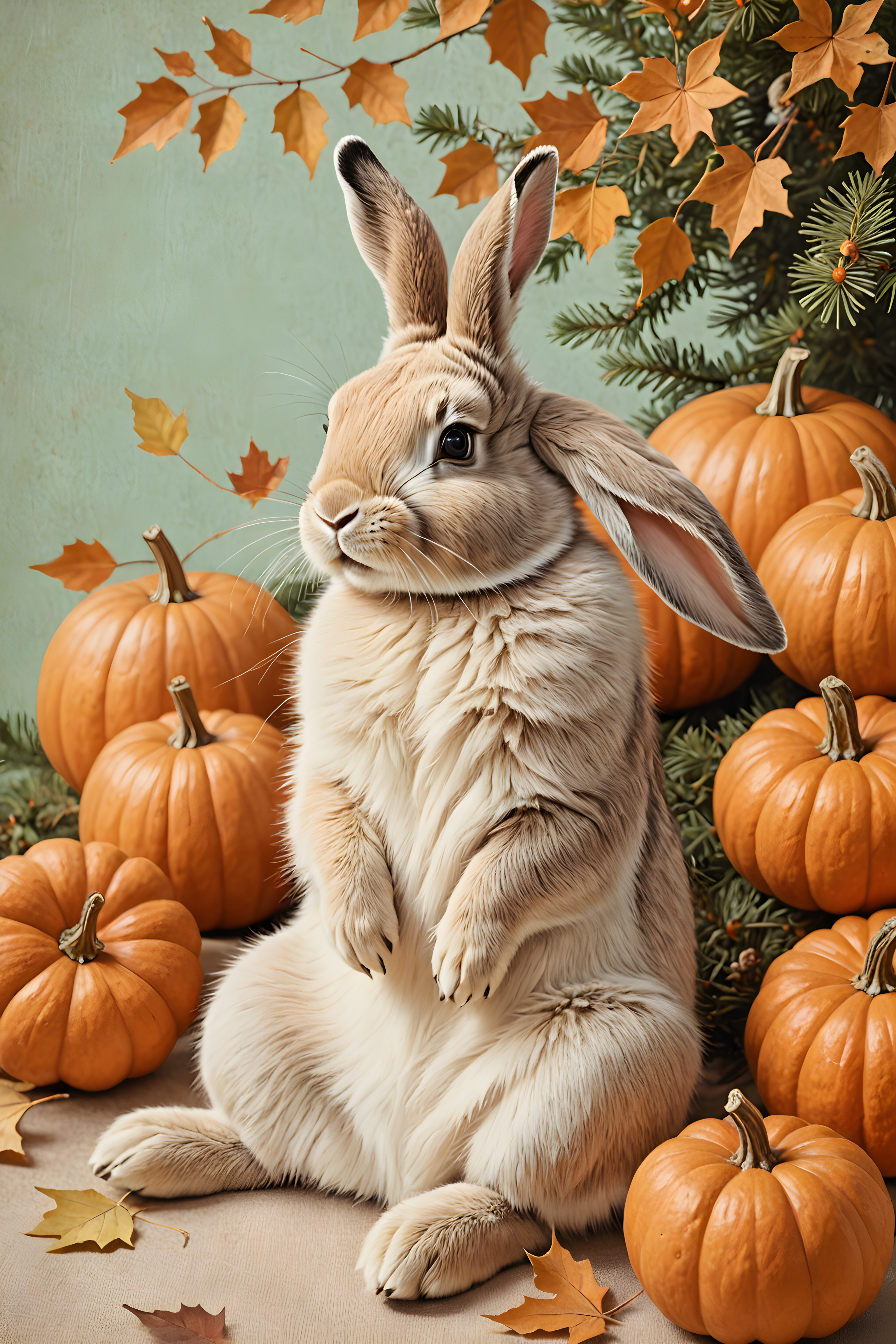 Baby Bunny — Vintage Poster (Seasonal)