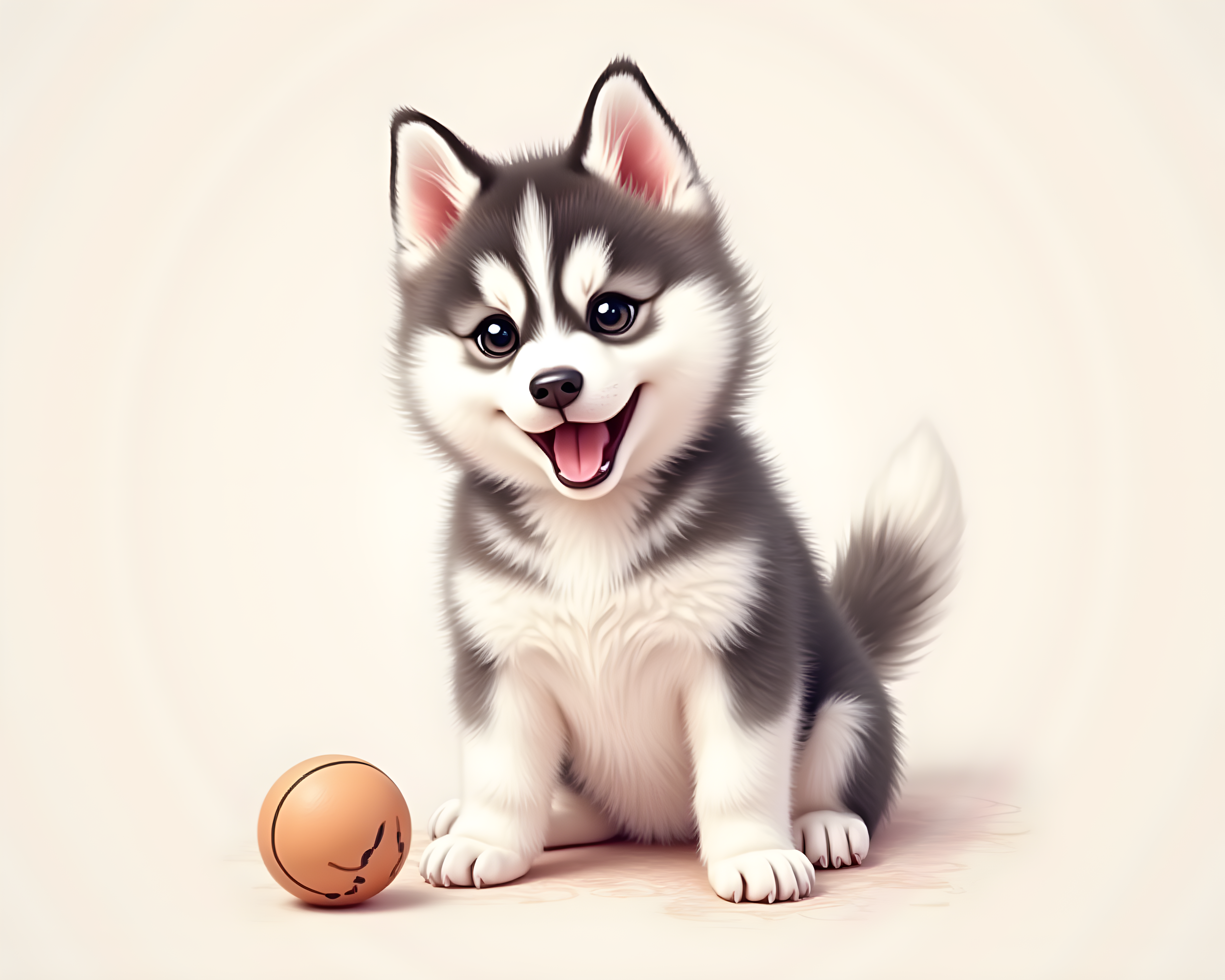 Baby Husky — Hyper-Realistic (Playful)