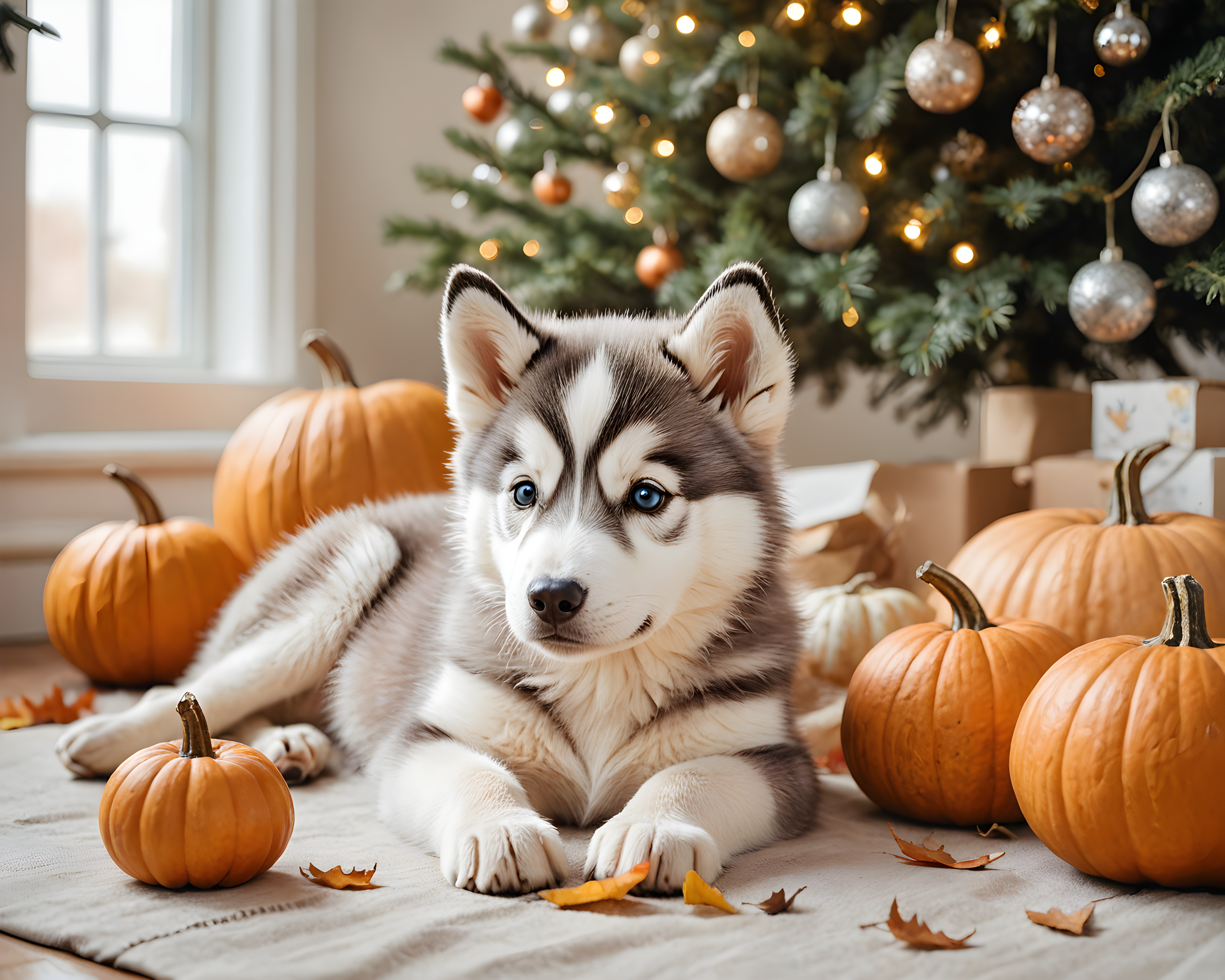 Baby Husky — Watercolor (Seasonal)