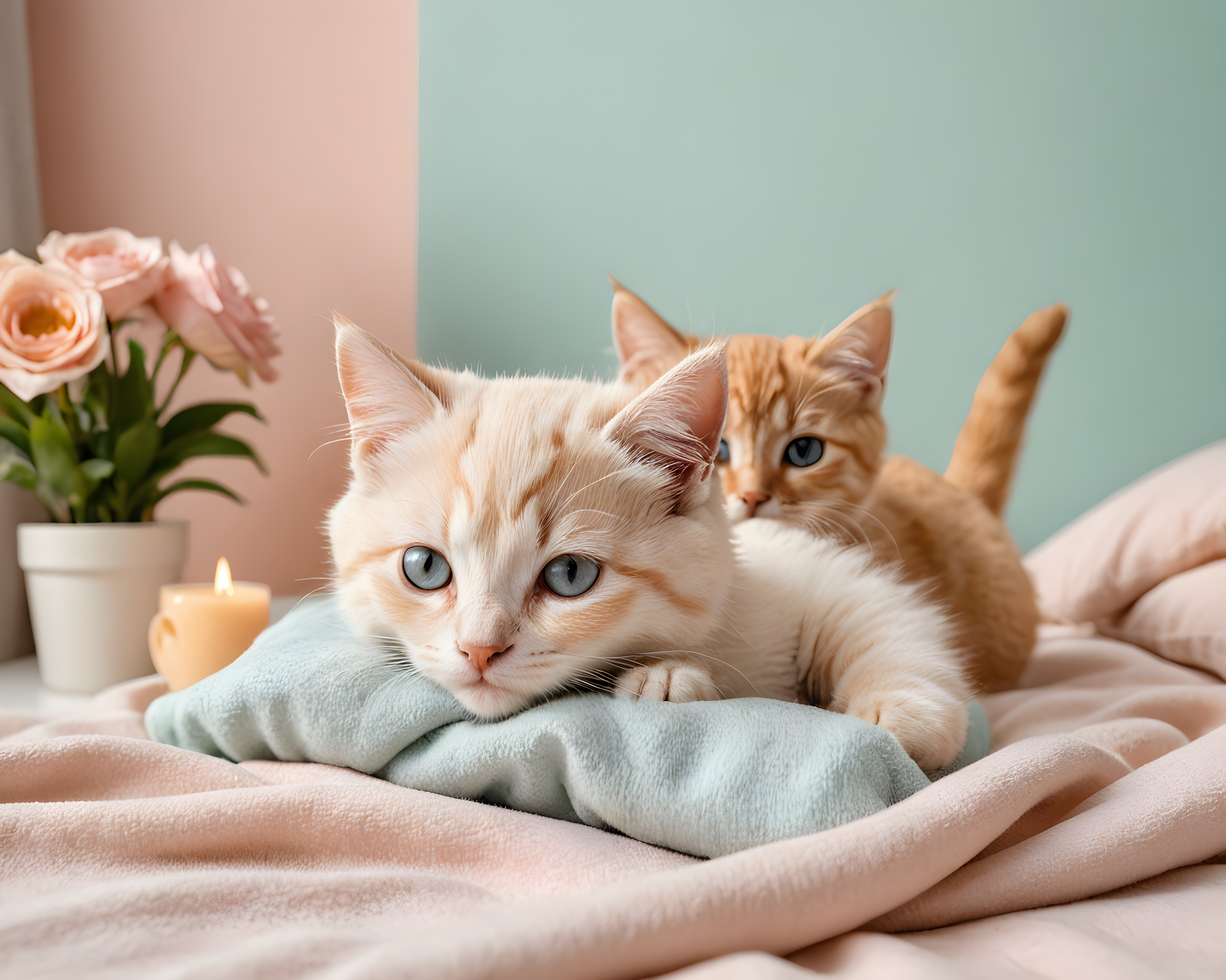 Cute Kitten — Modern Aesthetic (Sleepy)