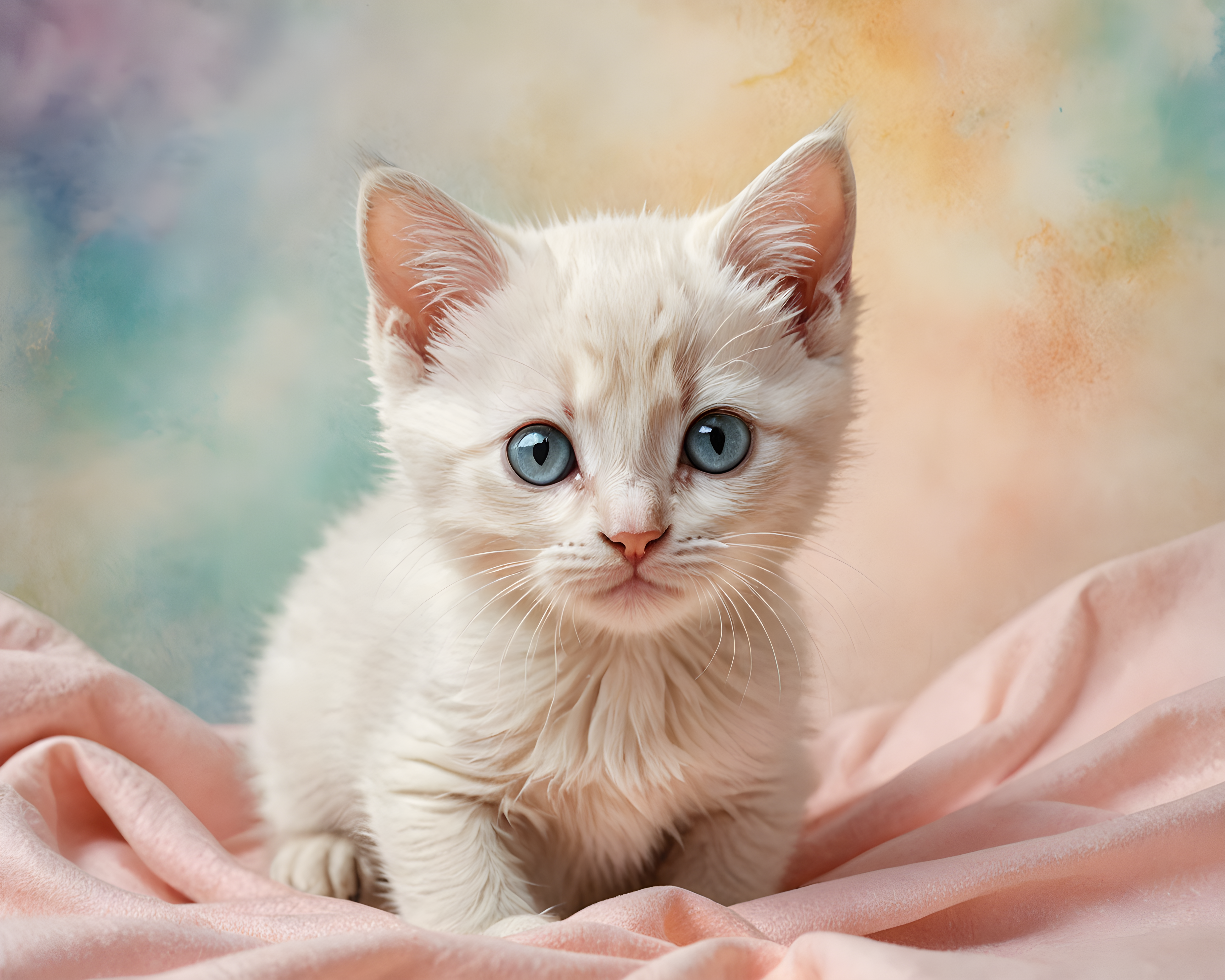 Cute Kitten — Watercolor (Fantasy)