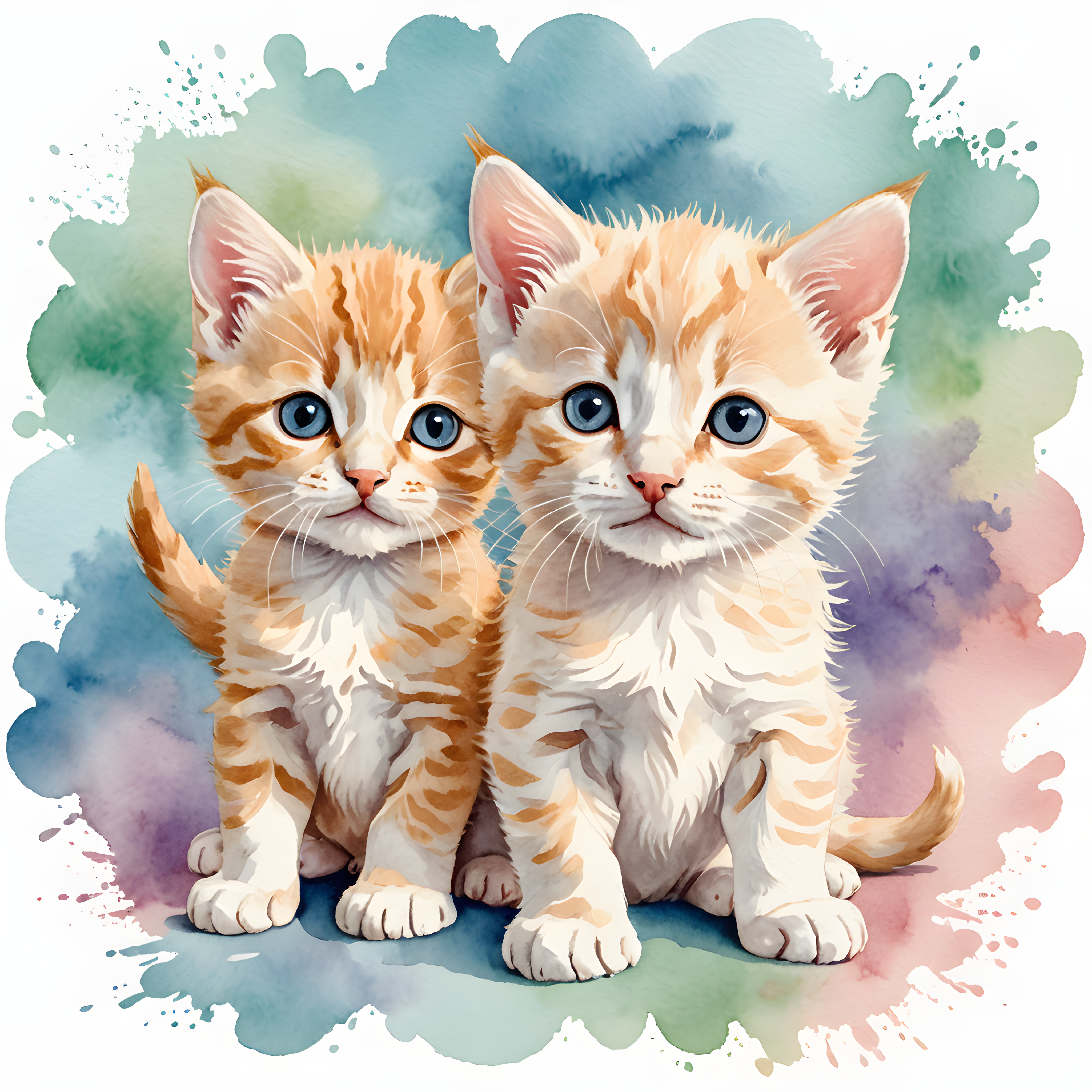 Cute Kitten — Watercolor (Savage)