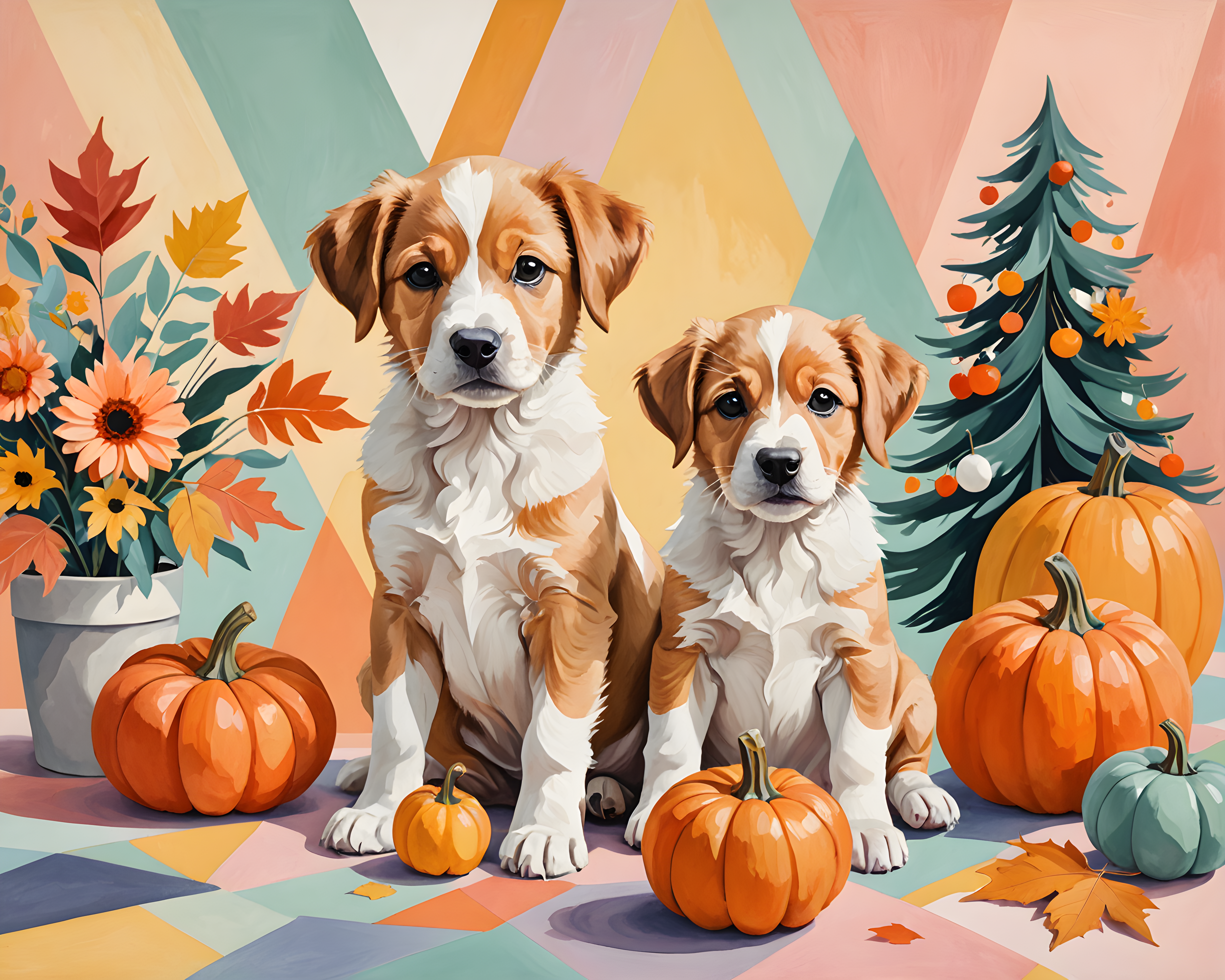 Cute Puppy — Abstract (Seasonal)