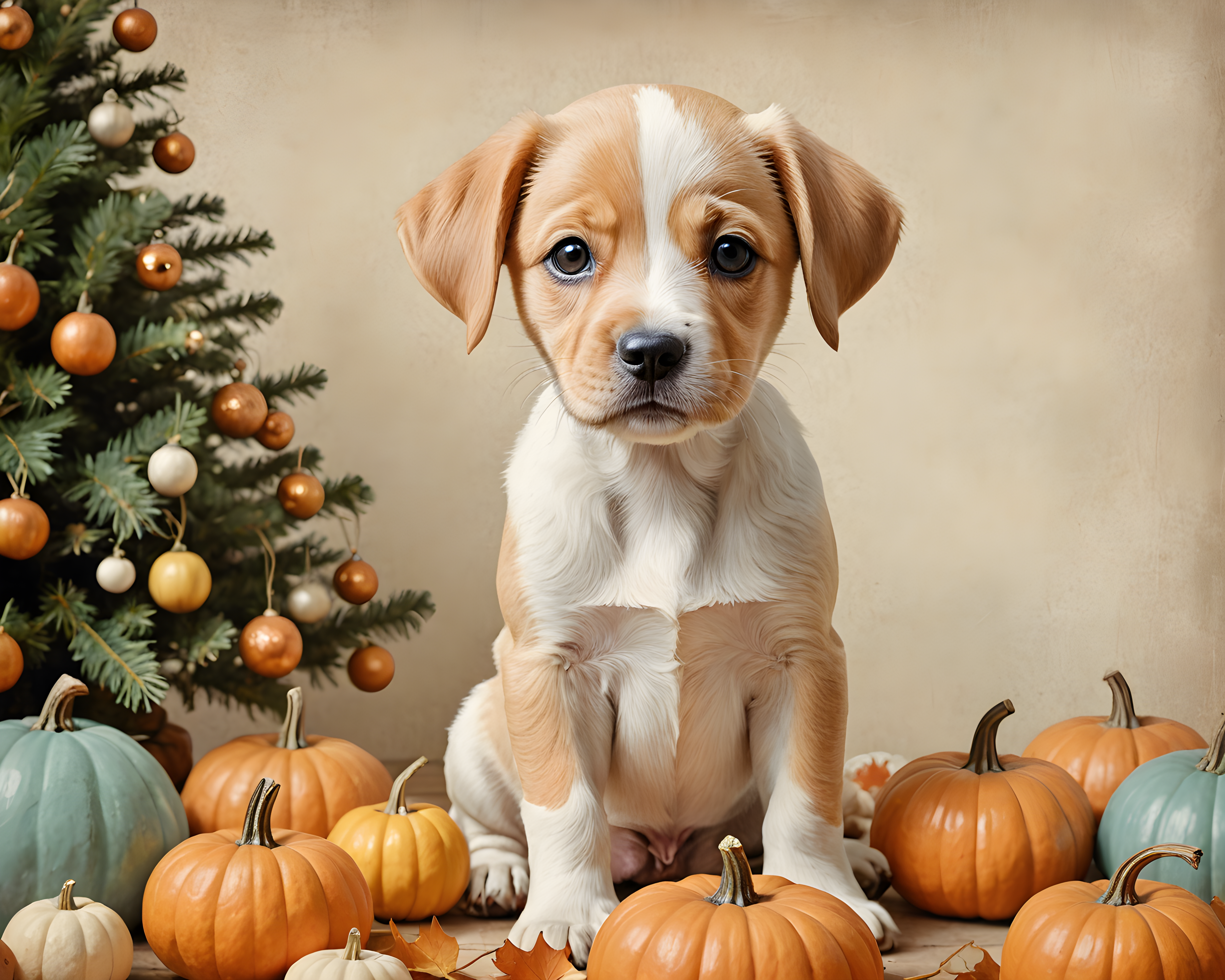 Pastel Puppy — Vintage Poster (Seasonal)
