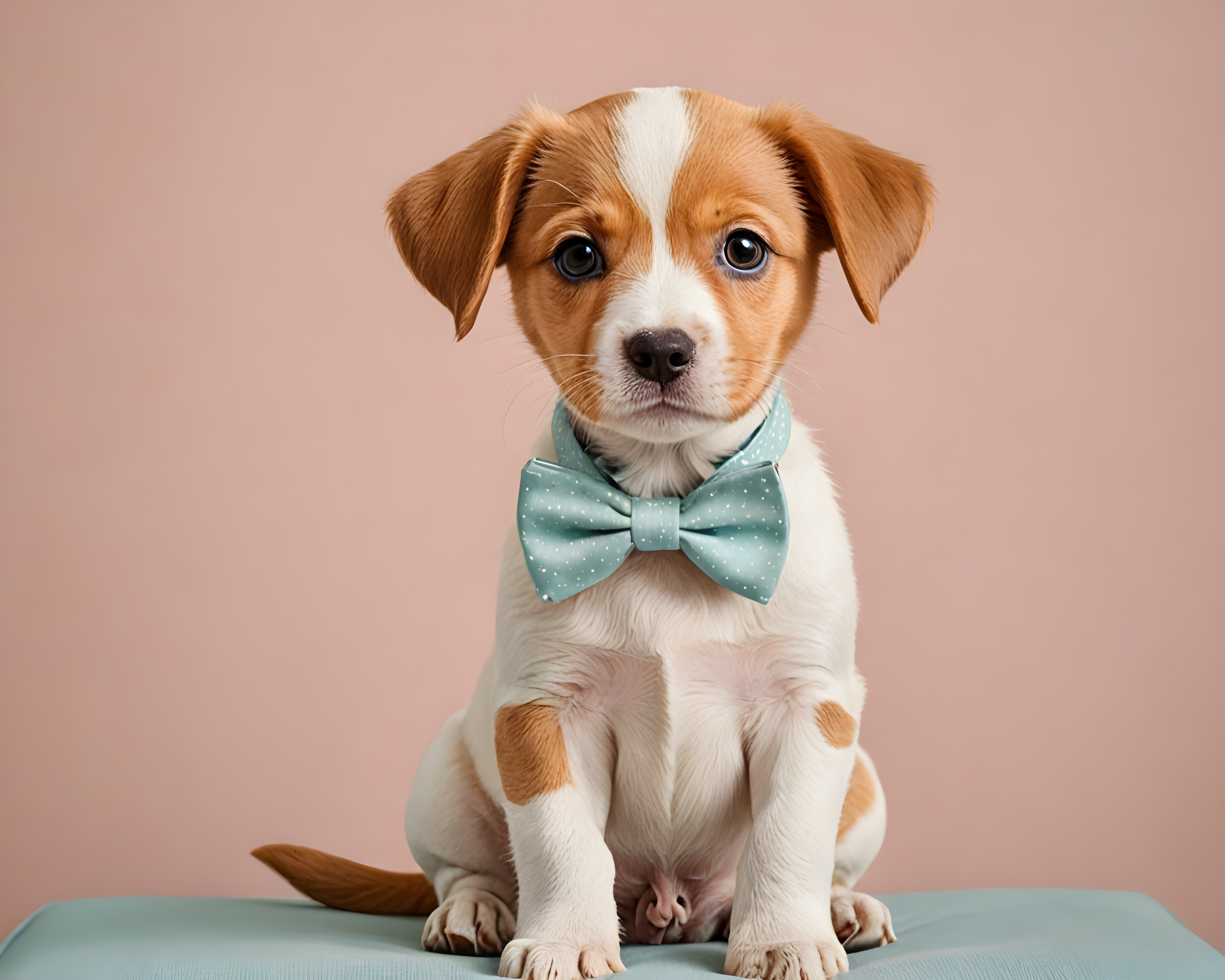 Pup With Bowtie — Retro (Luxury)