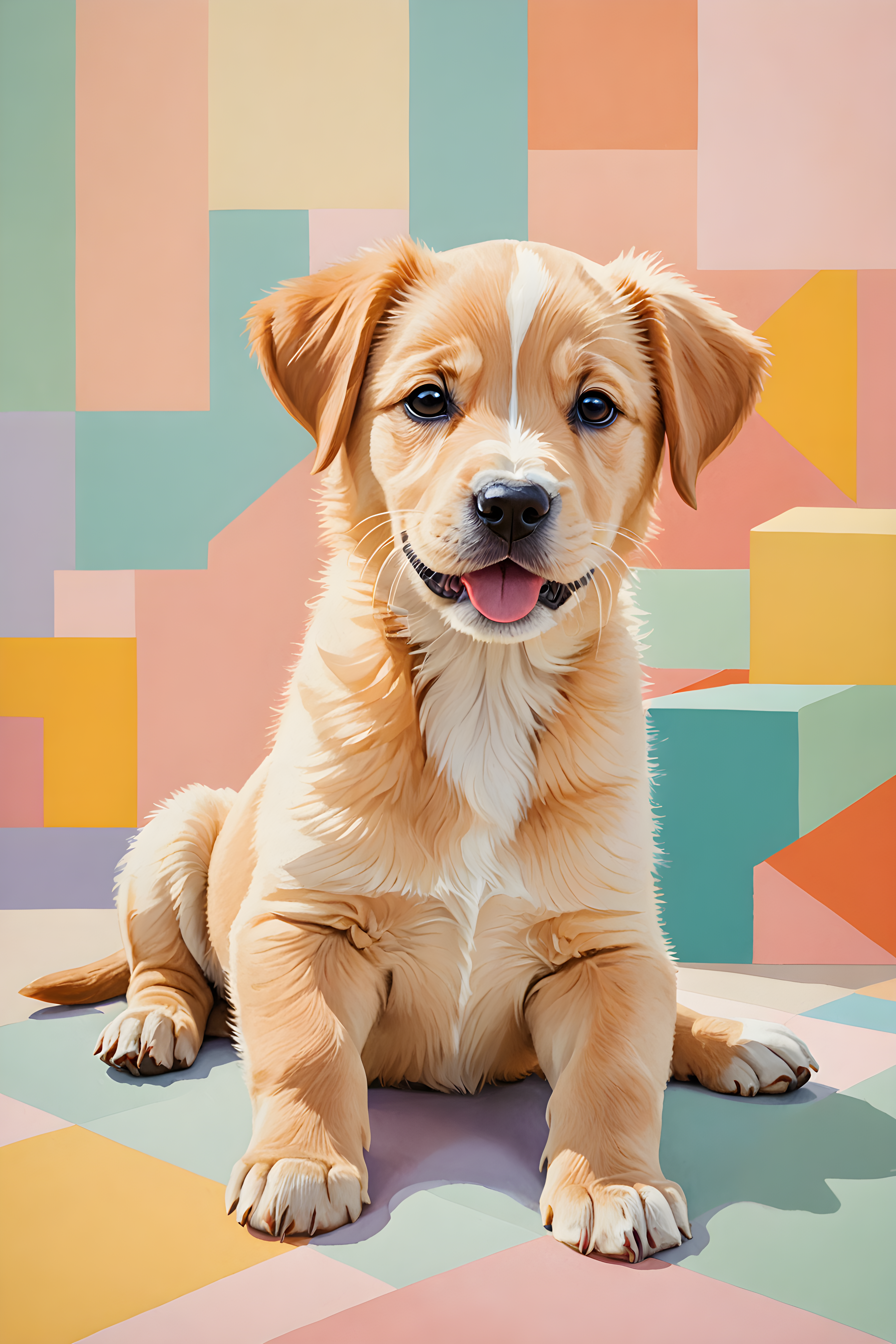 Sleepy Puppy — Abstract (Happy)