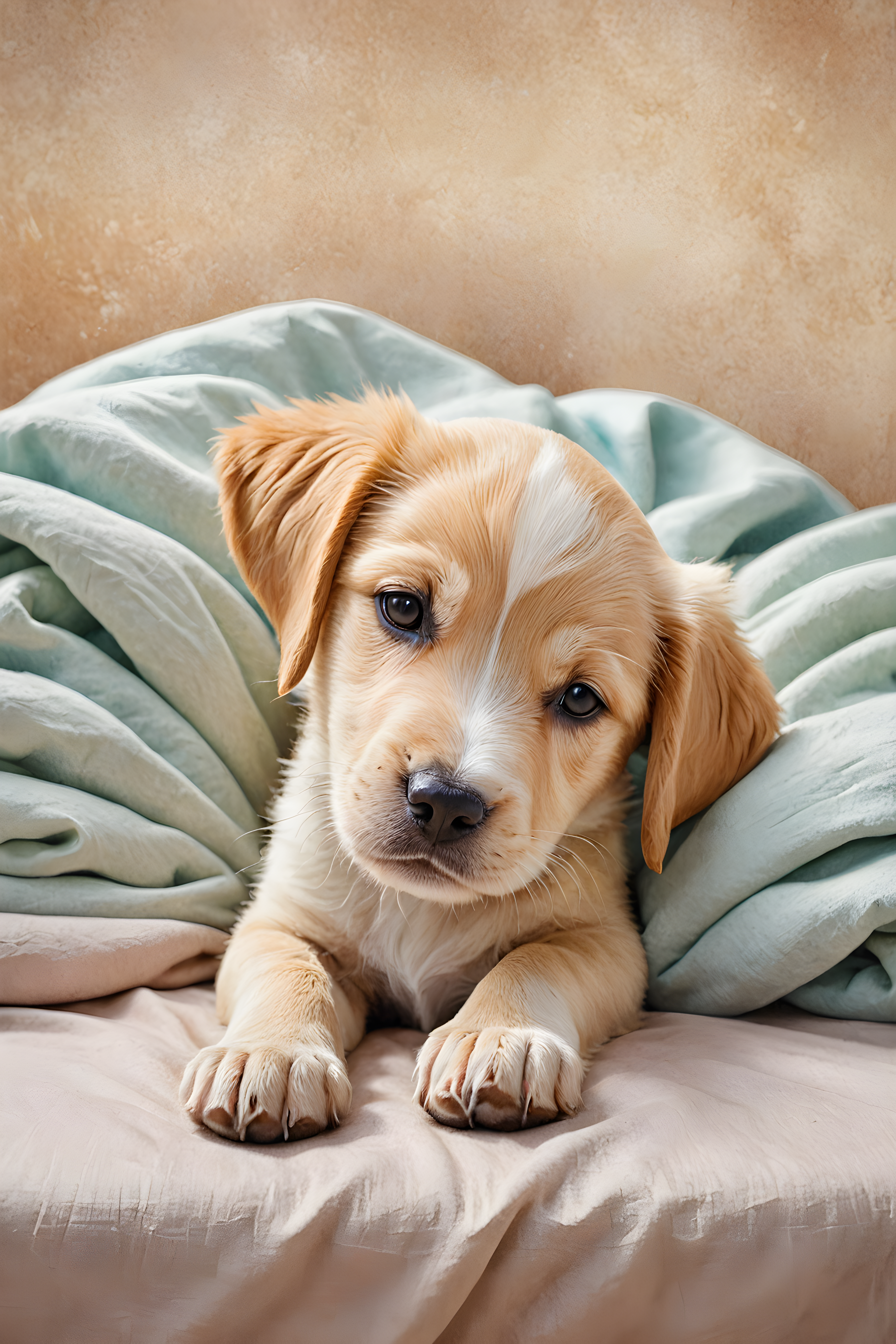 Sleepy Puppy — Watercolor (Motivational)