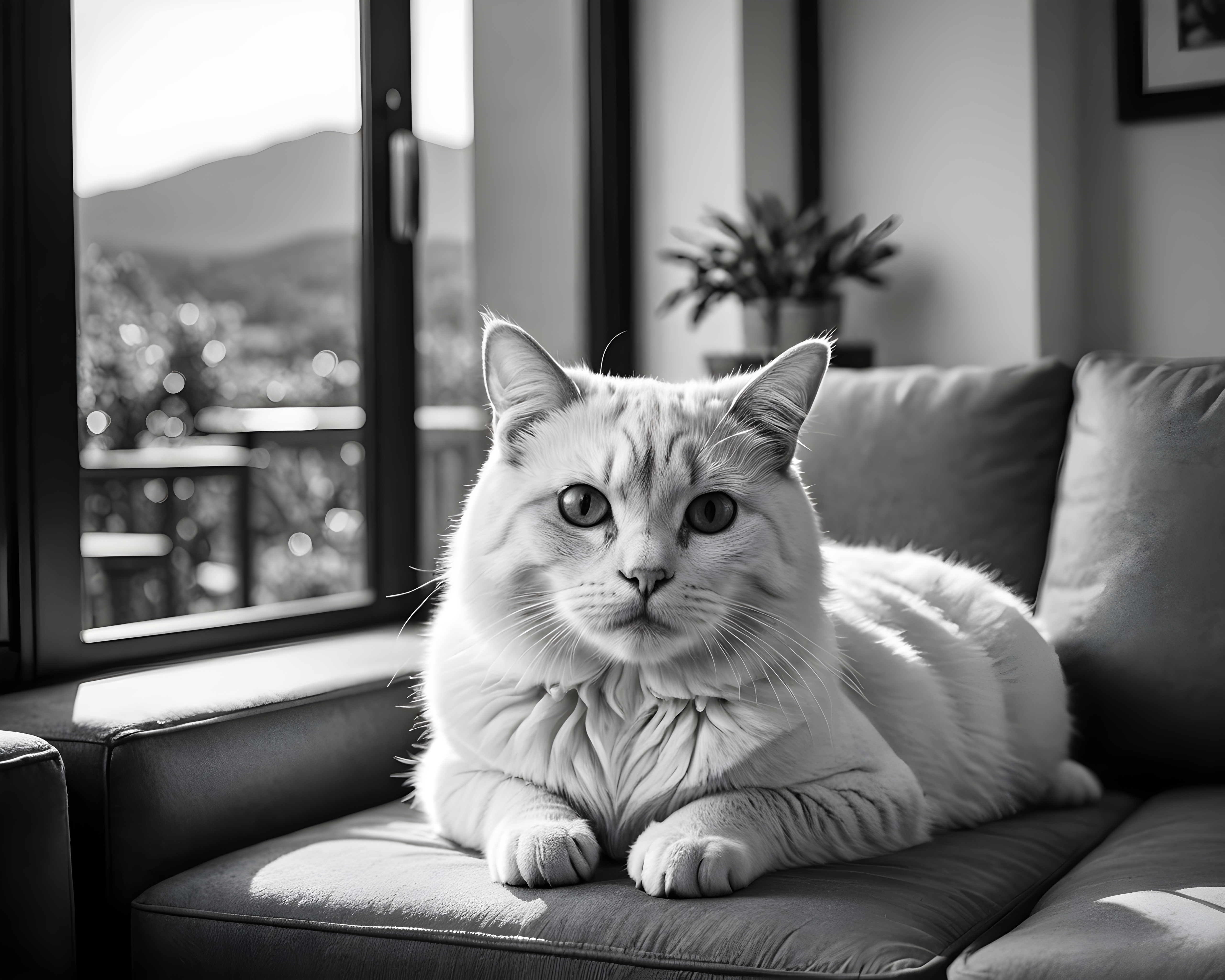 Bongo Cat — Black & White (Lifestyle)