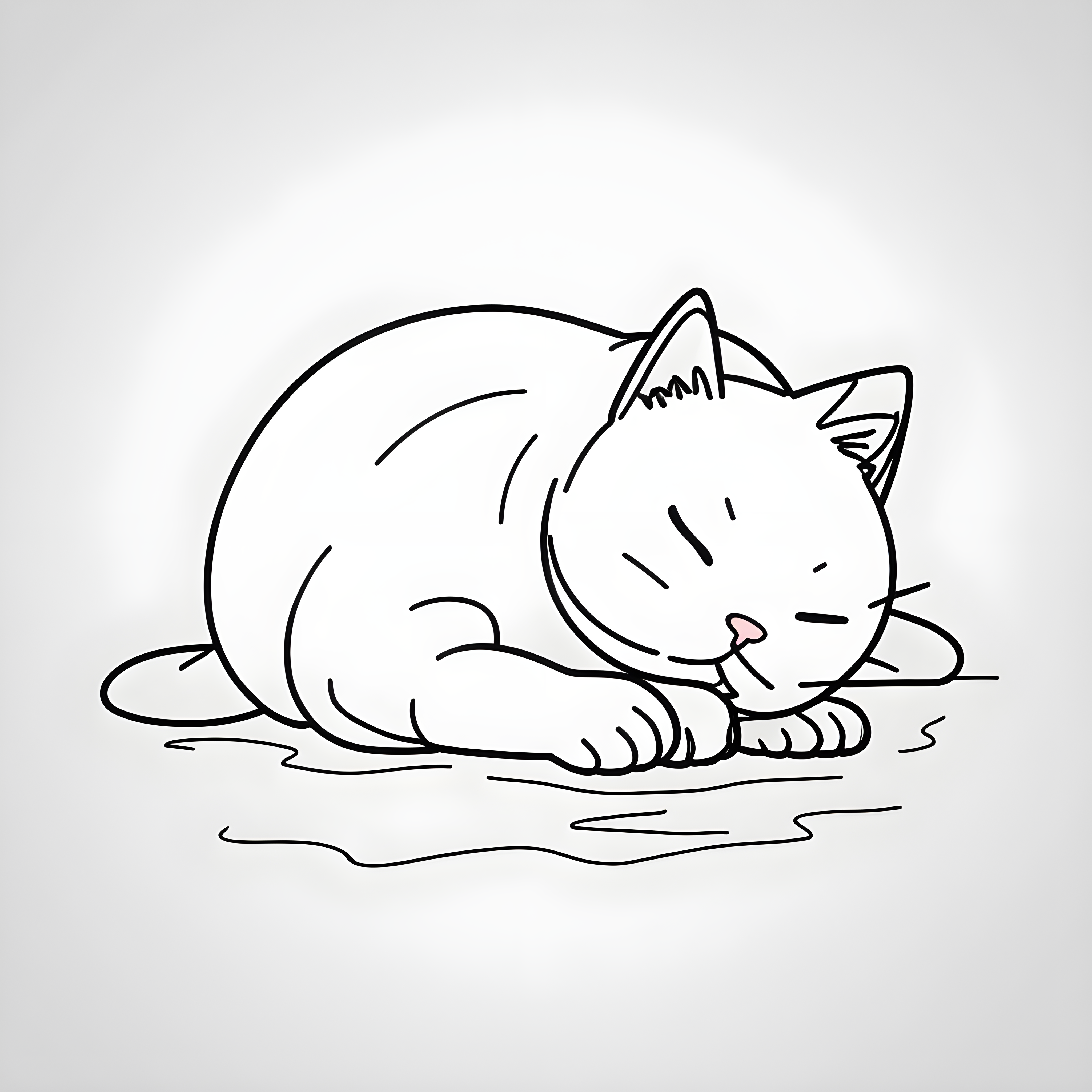 Bongo Cat — Minimalist Line Art (Fantasy)