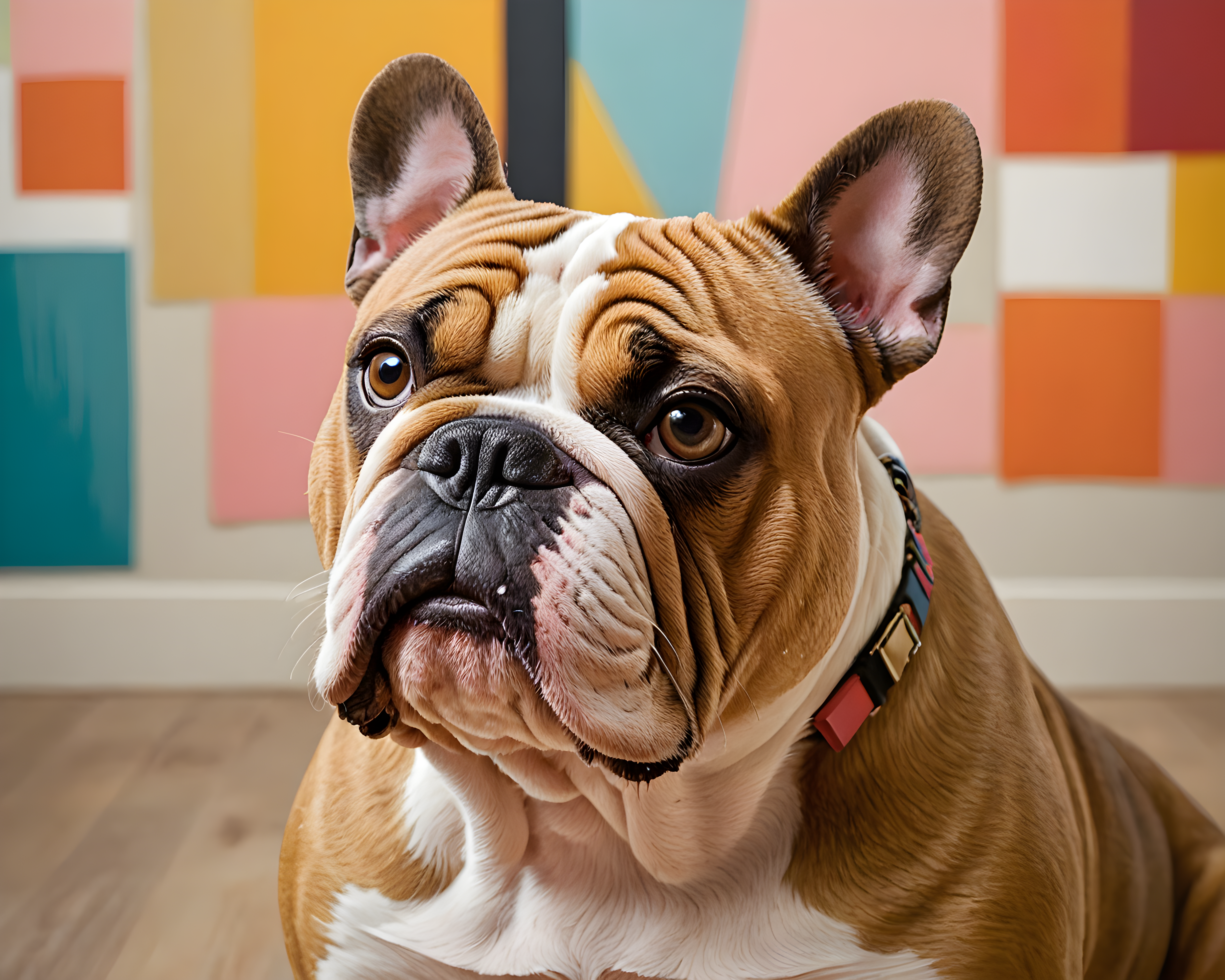 Cheems Bulldog — Abstract (Romantic)