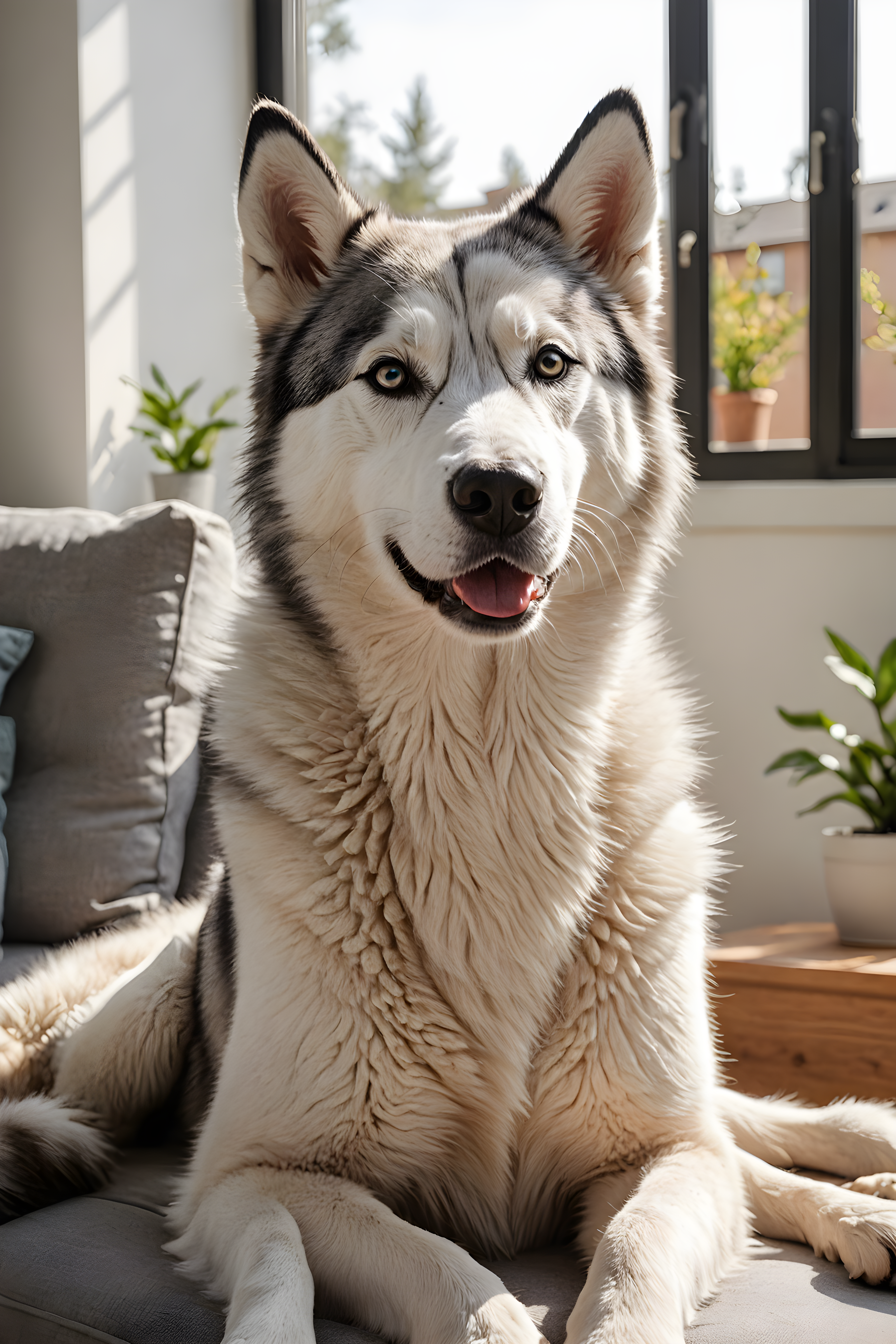 Derpy Husky — Line Art (Lifestyle)