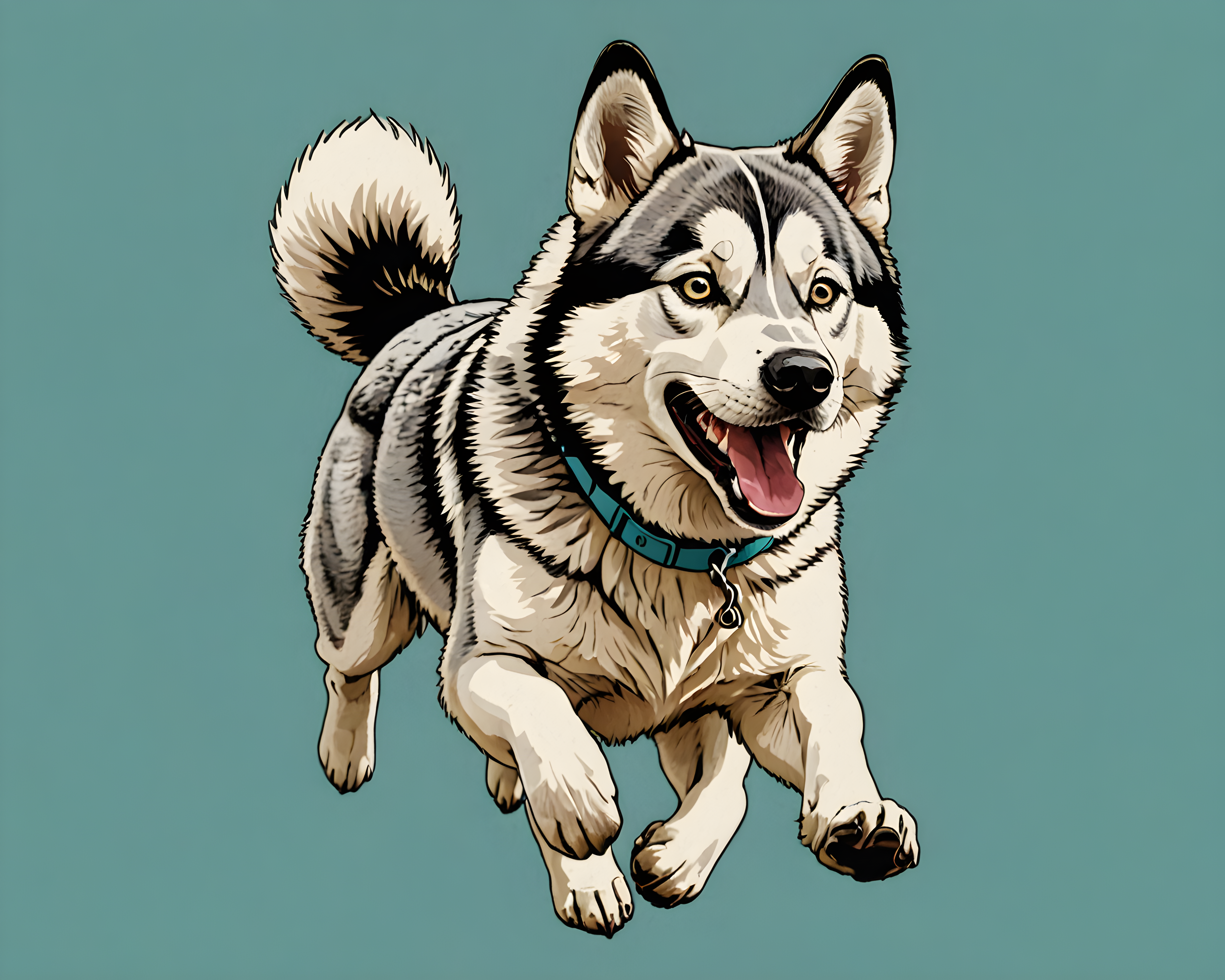 Derpy Husky — Retro (Aesthetic)