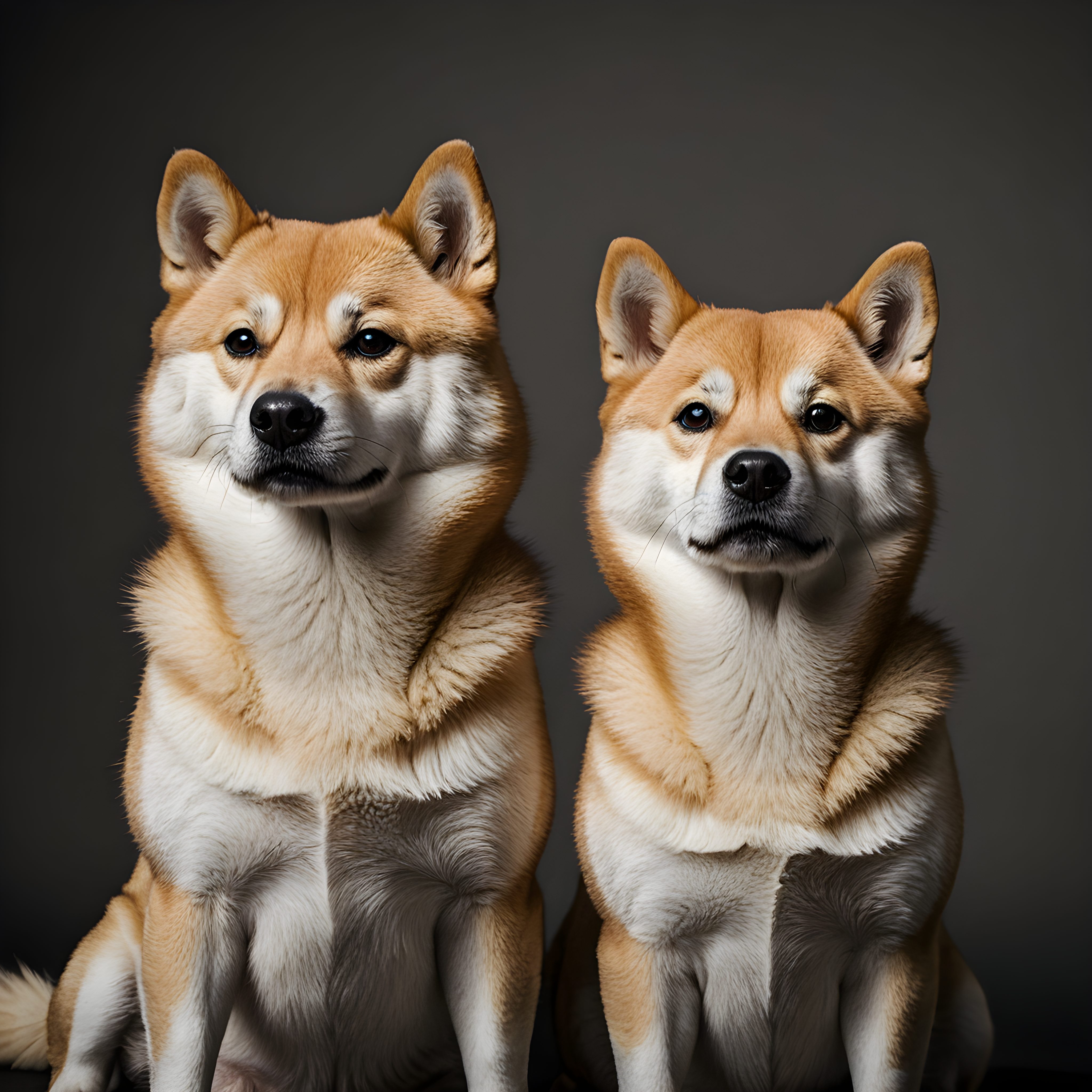 Doge Shiba — Black & White (Motivational)
