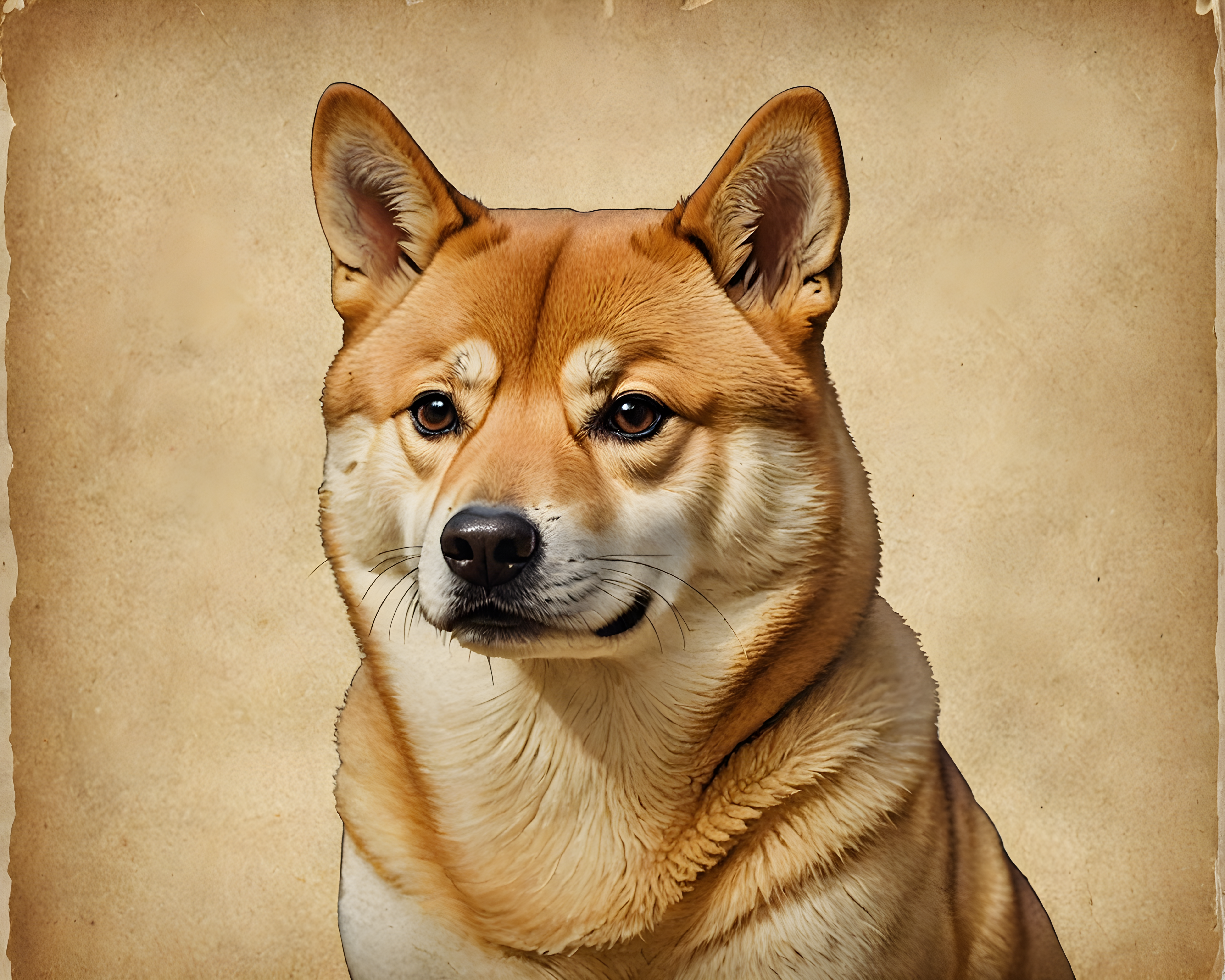 Doge Shiba — Vintage Poster (Emotional)