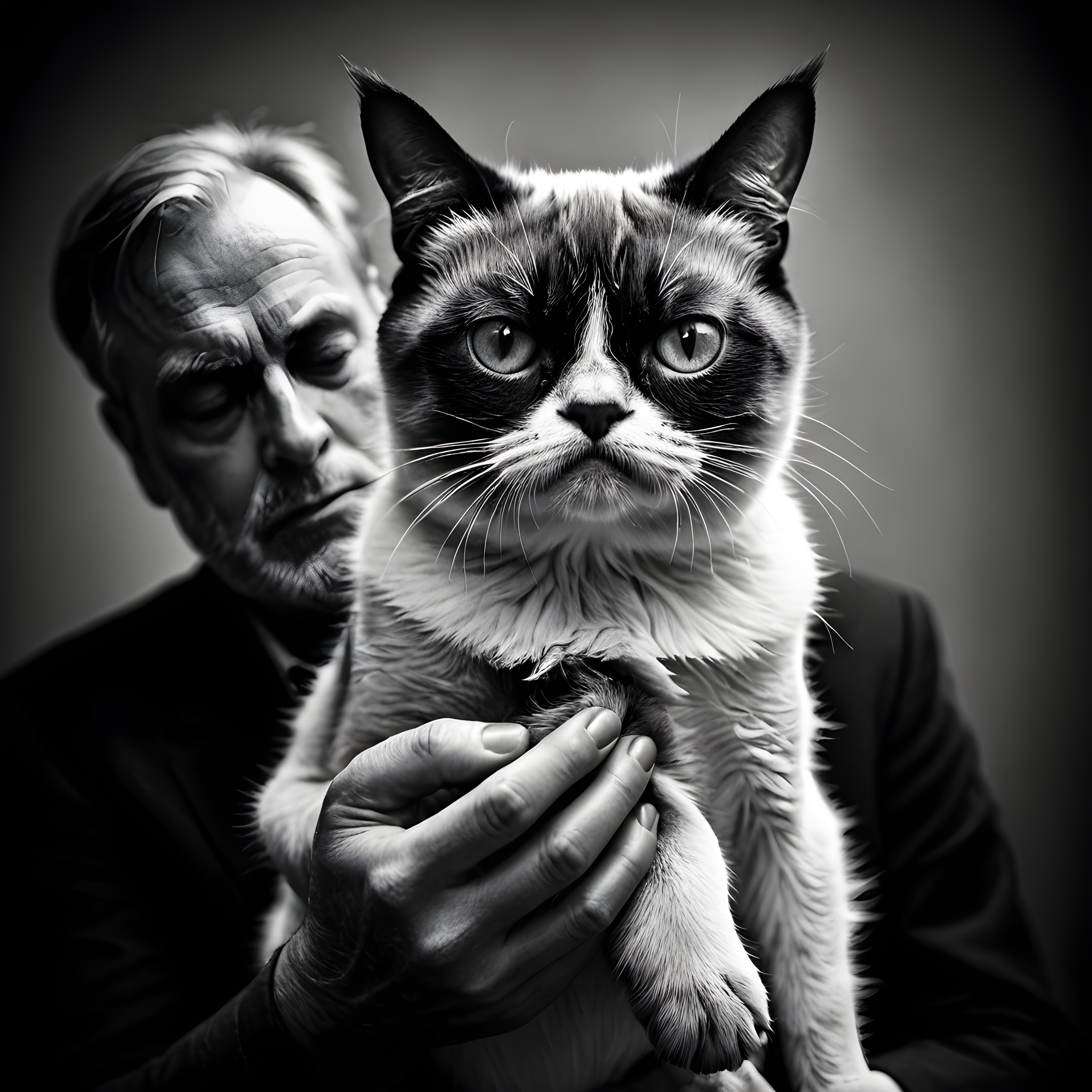 Grumpy Cat — Black & White (Fantasy)