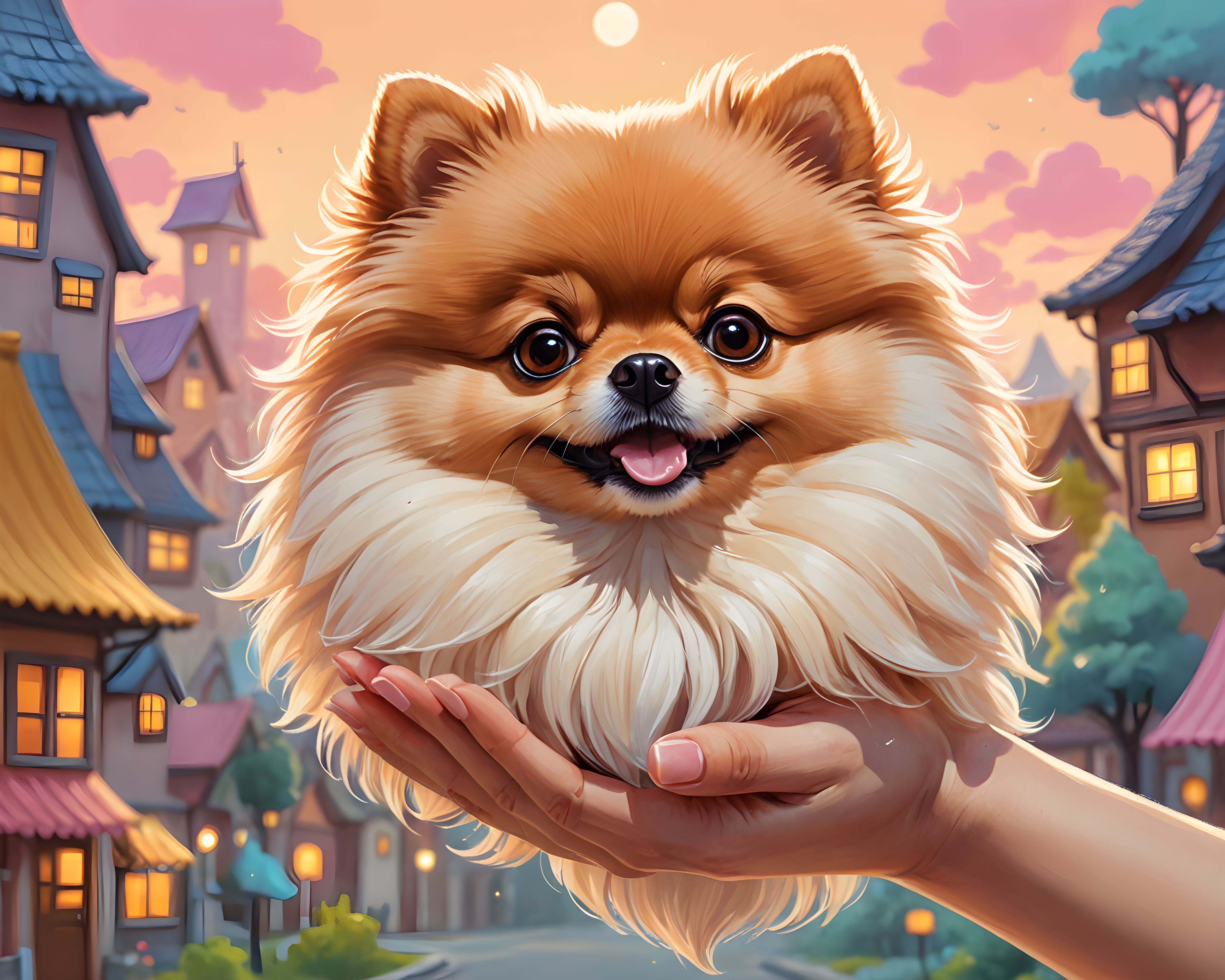 Judgmental Pomeranian — Cartoon / Kawaii (Fantasy)