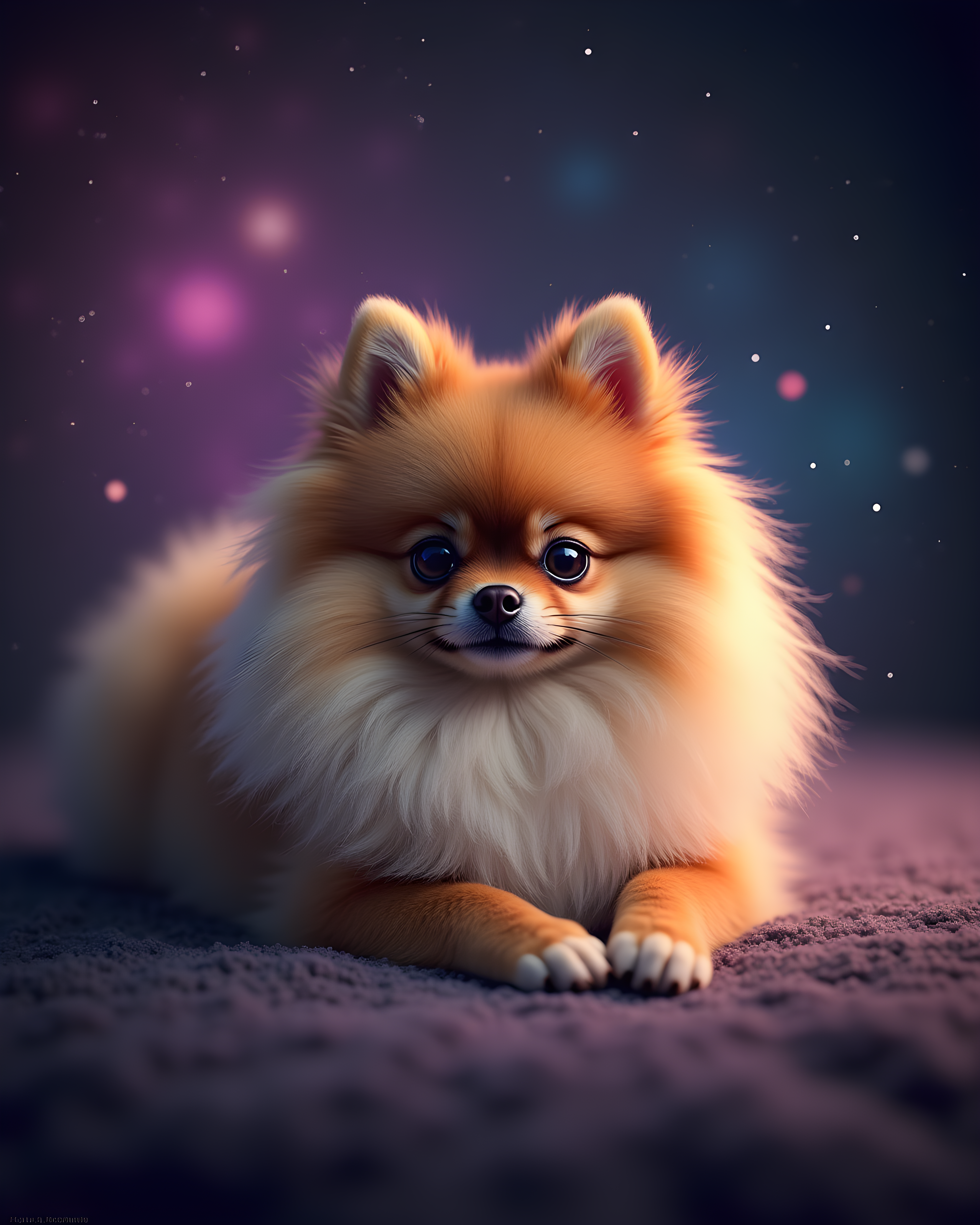 Judgmental Pomeranian — Hyper-Realistic (Fantasy)