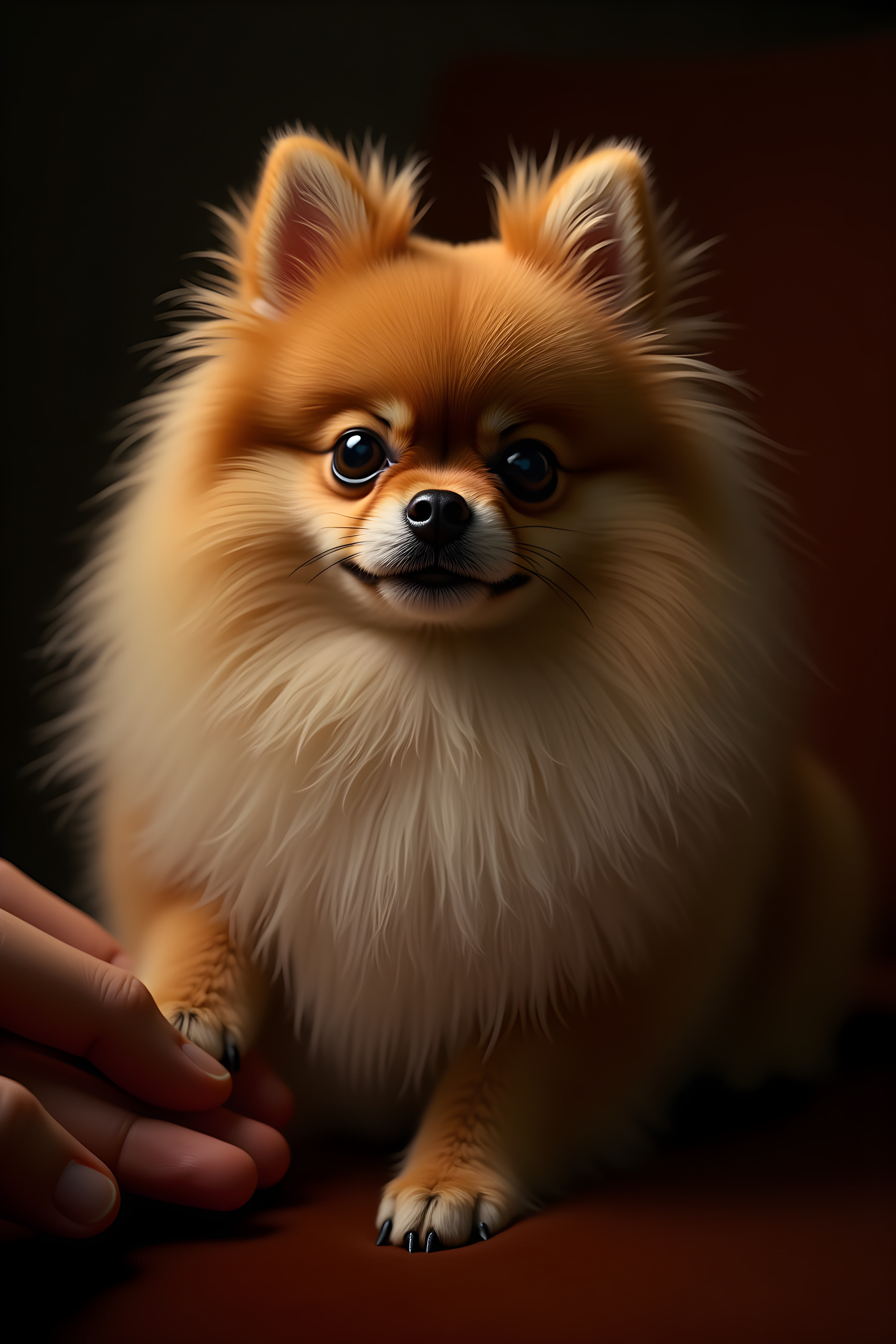Judgmental Pomeranian — Hyper-Realistic (Luxury)