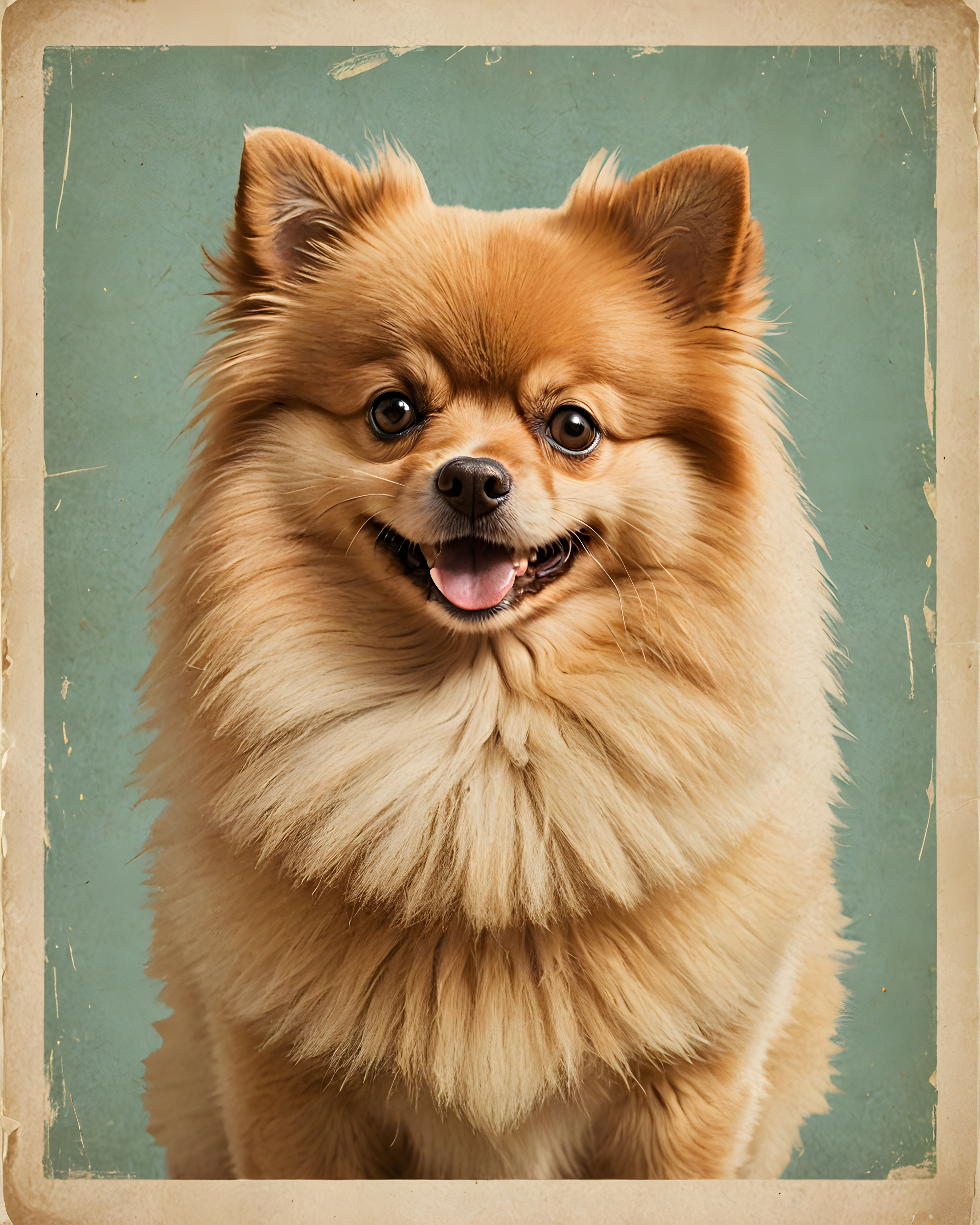 Judgmental Pomeranian — Vintage Poster (Playful)
