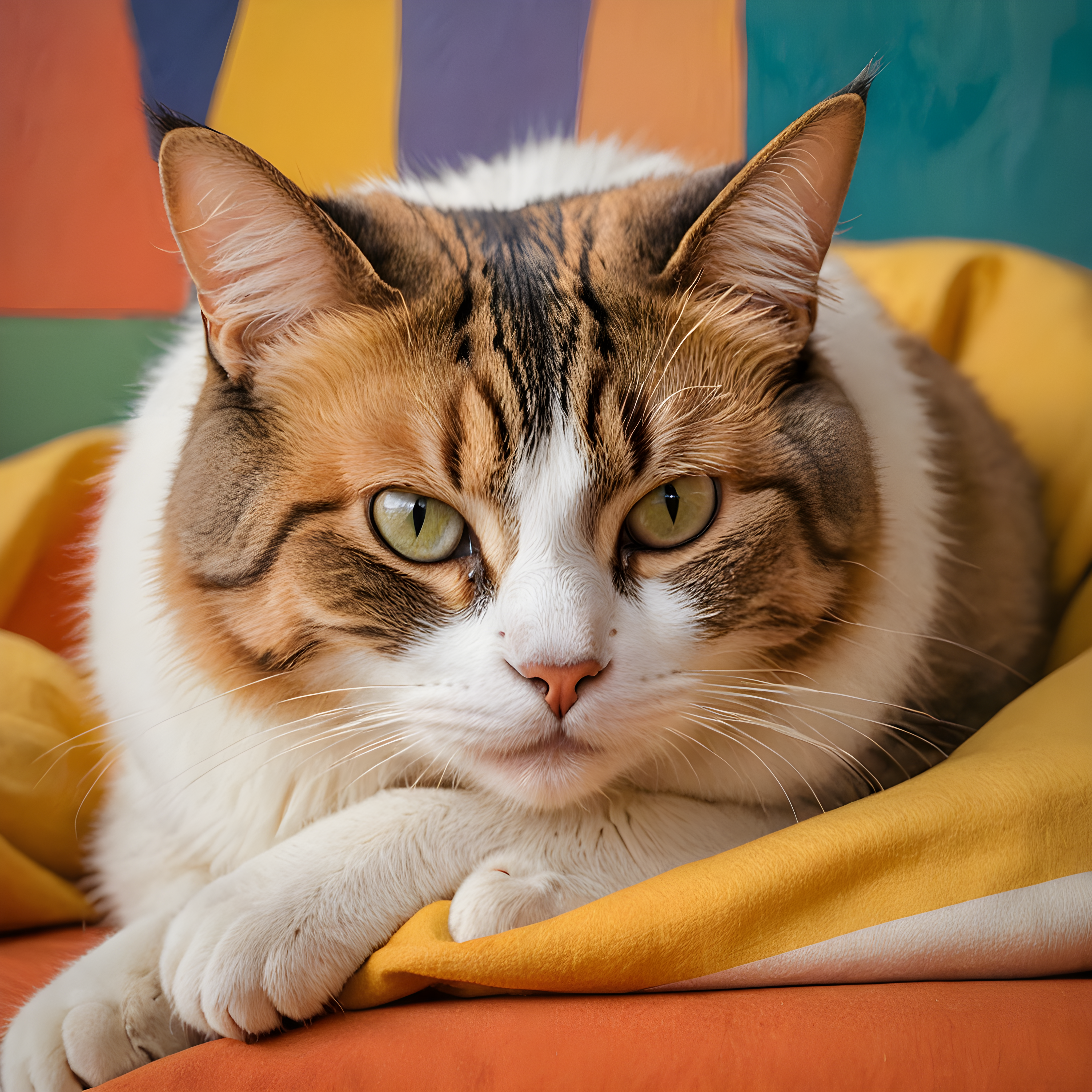 Loaf Cat — Abstract (Sleepy)