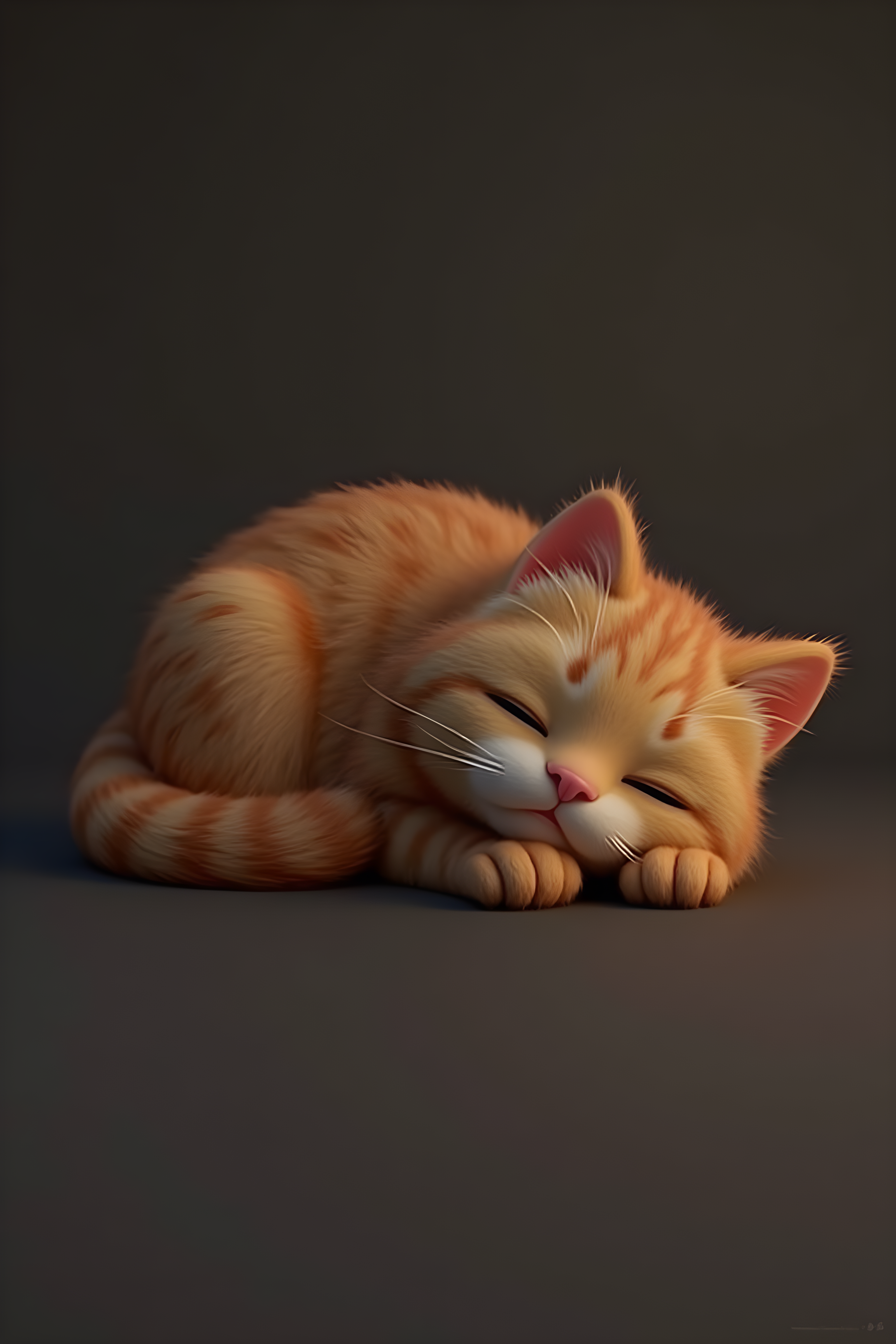 Loaf Cat — 3D Render (Aesthetic)