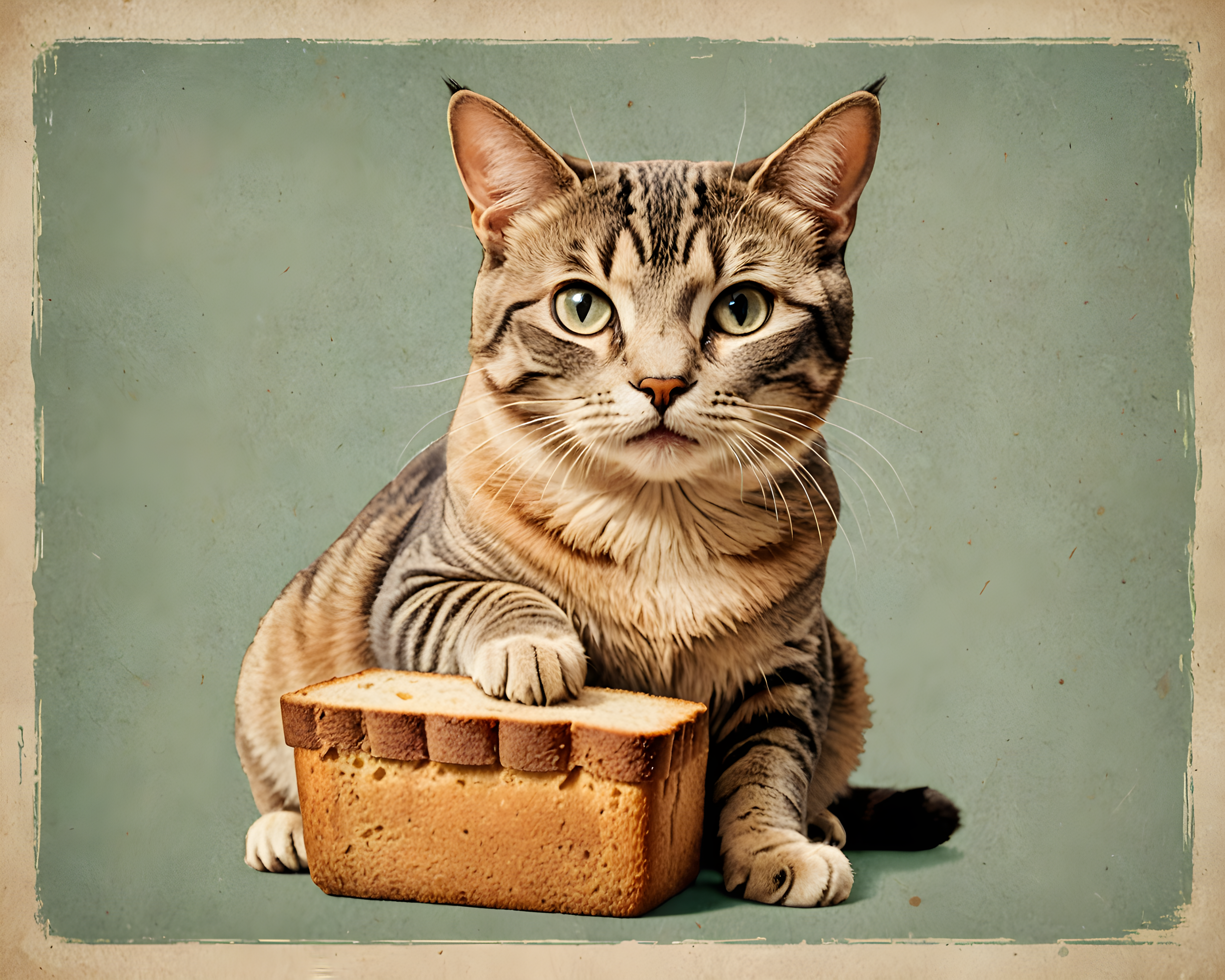 Loaf Cat — Vintage Poster (Aesthetic)