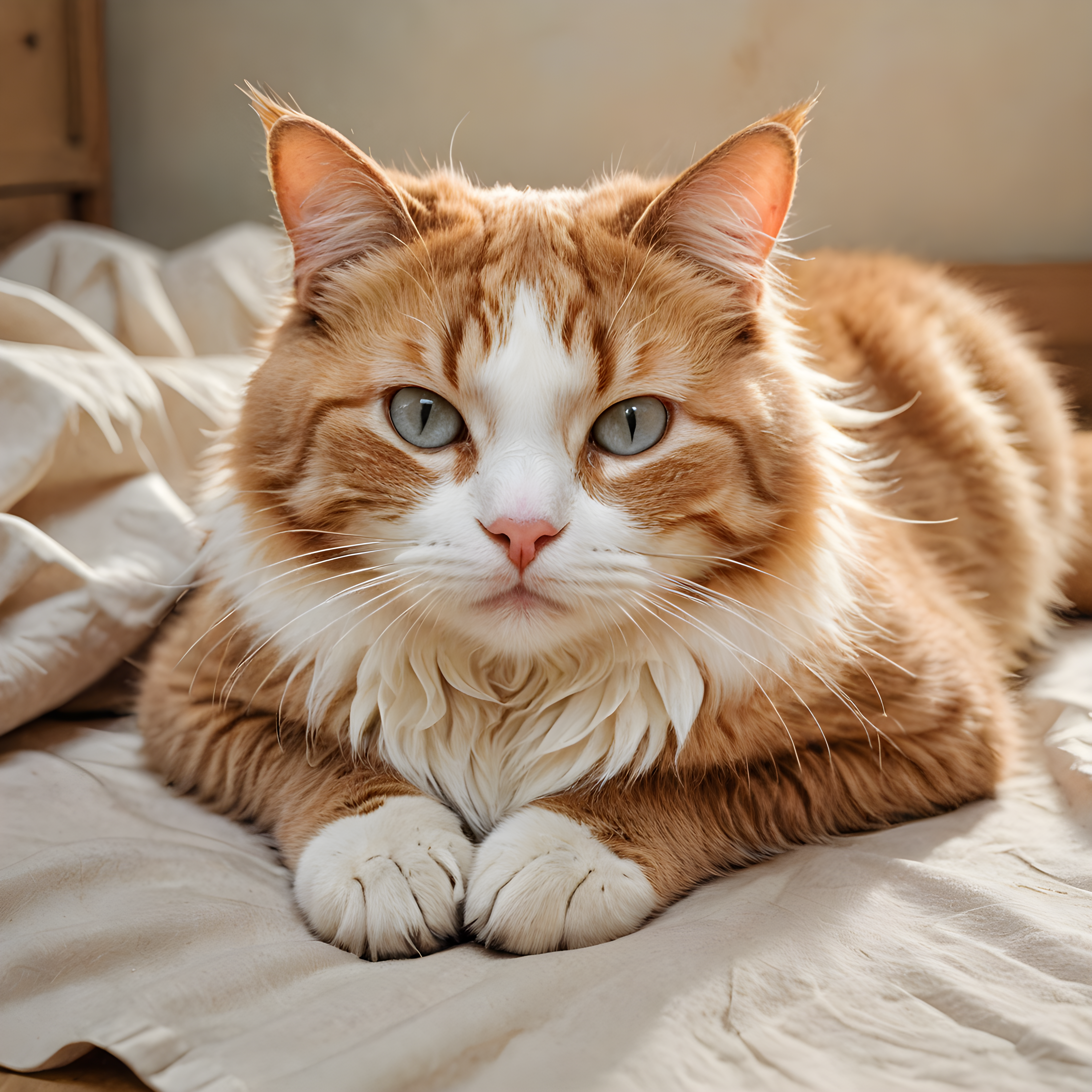 Loaf Cat — Watercolor (Sleepy)