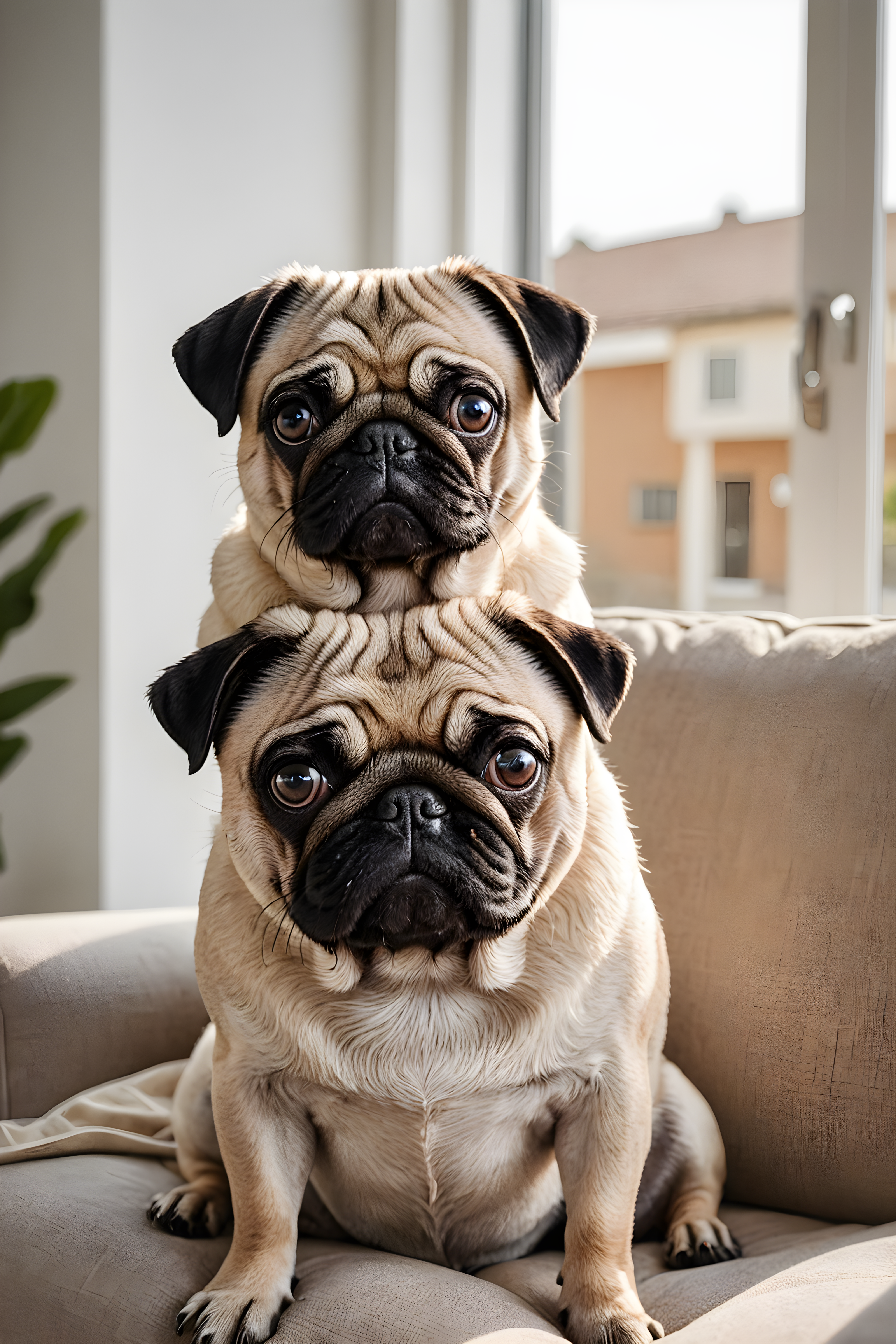 Side Eye Pug — Line Art (Lifestyle)