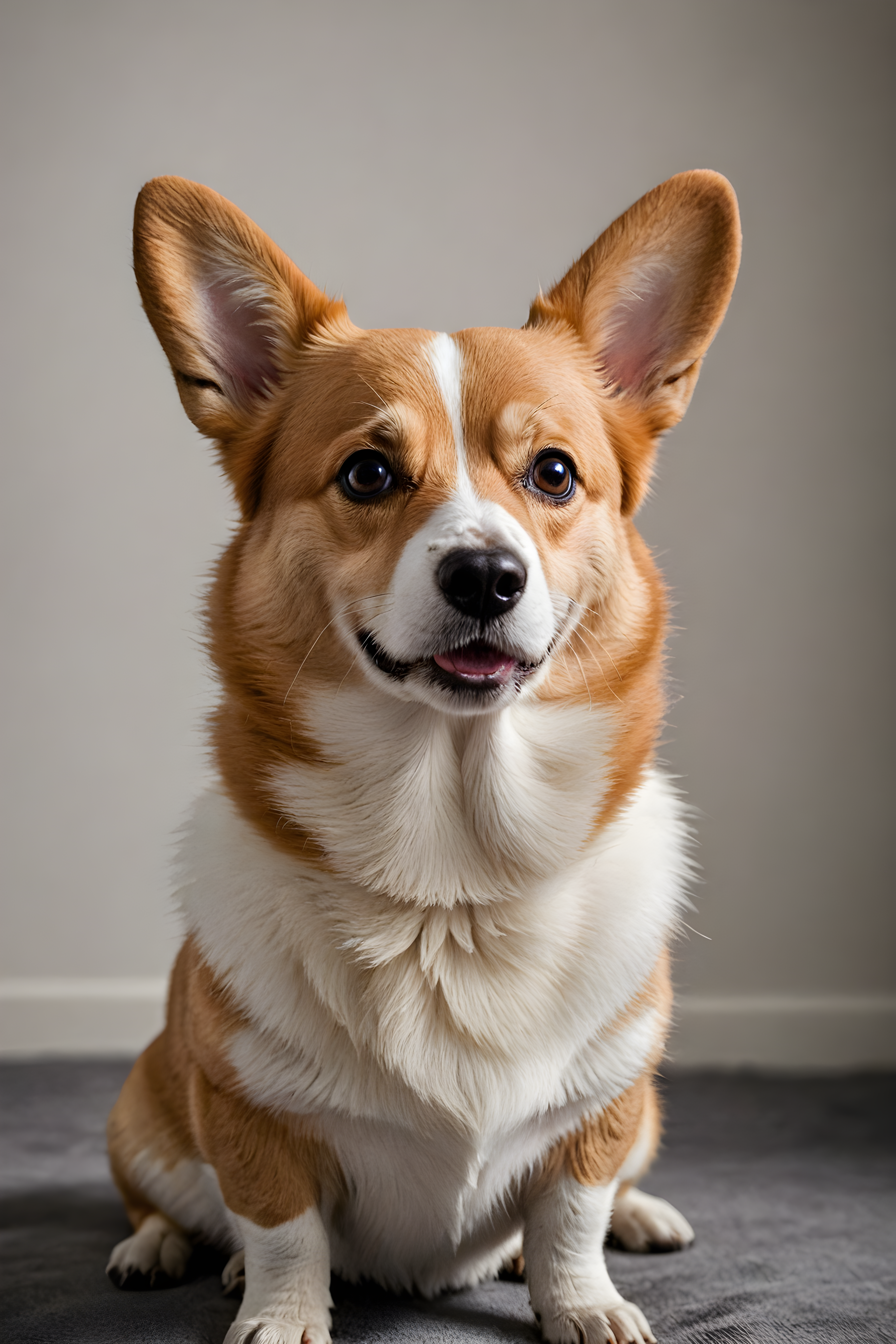 Sploot Corgi — Black & White (Romantic)