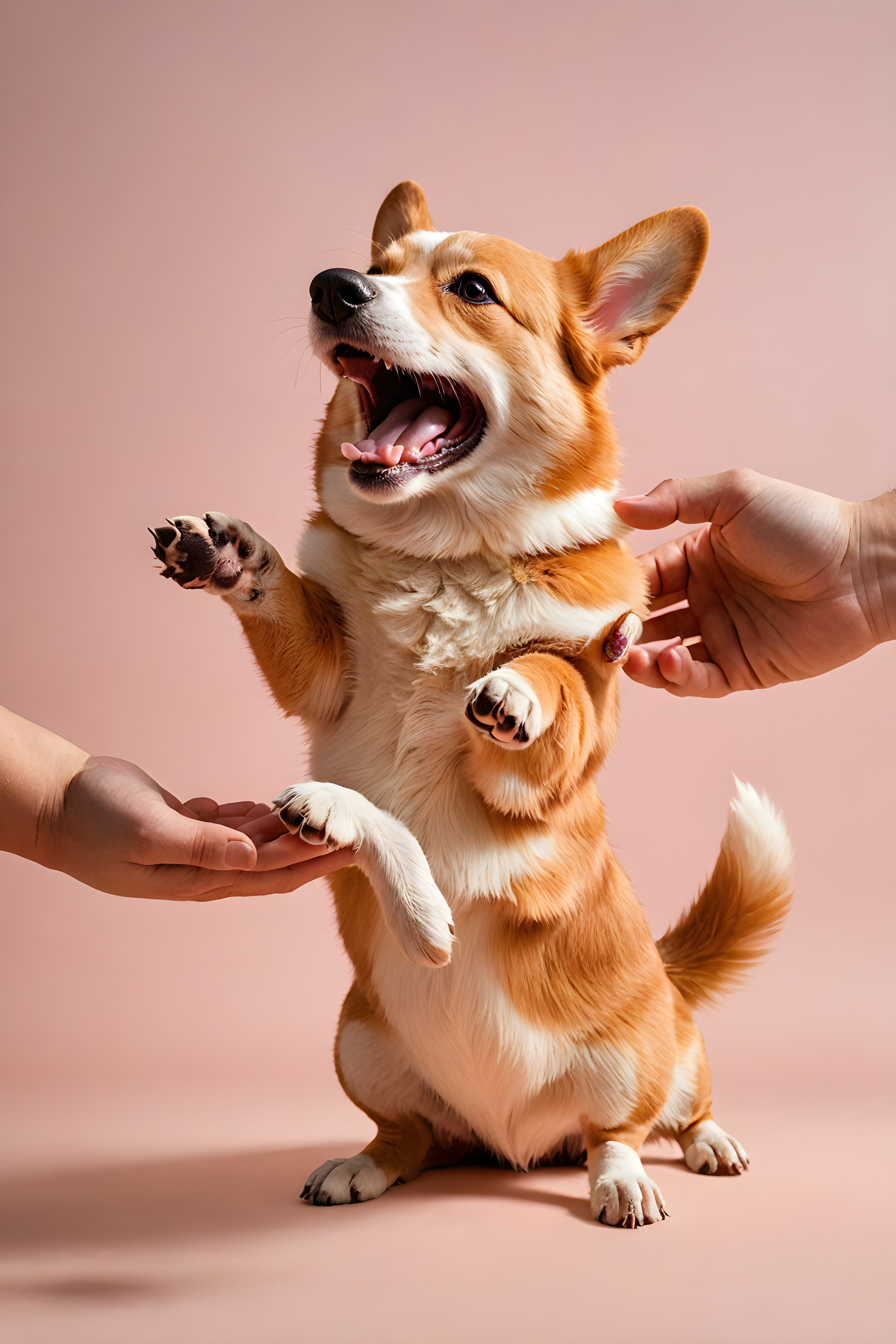 Sploot Corgi — Modern Aesthetic (Happy)