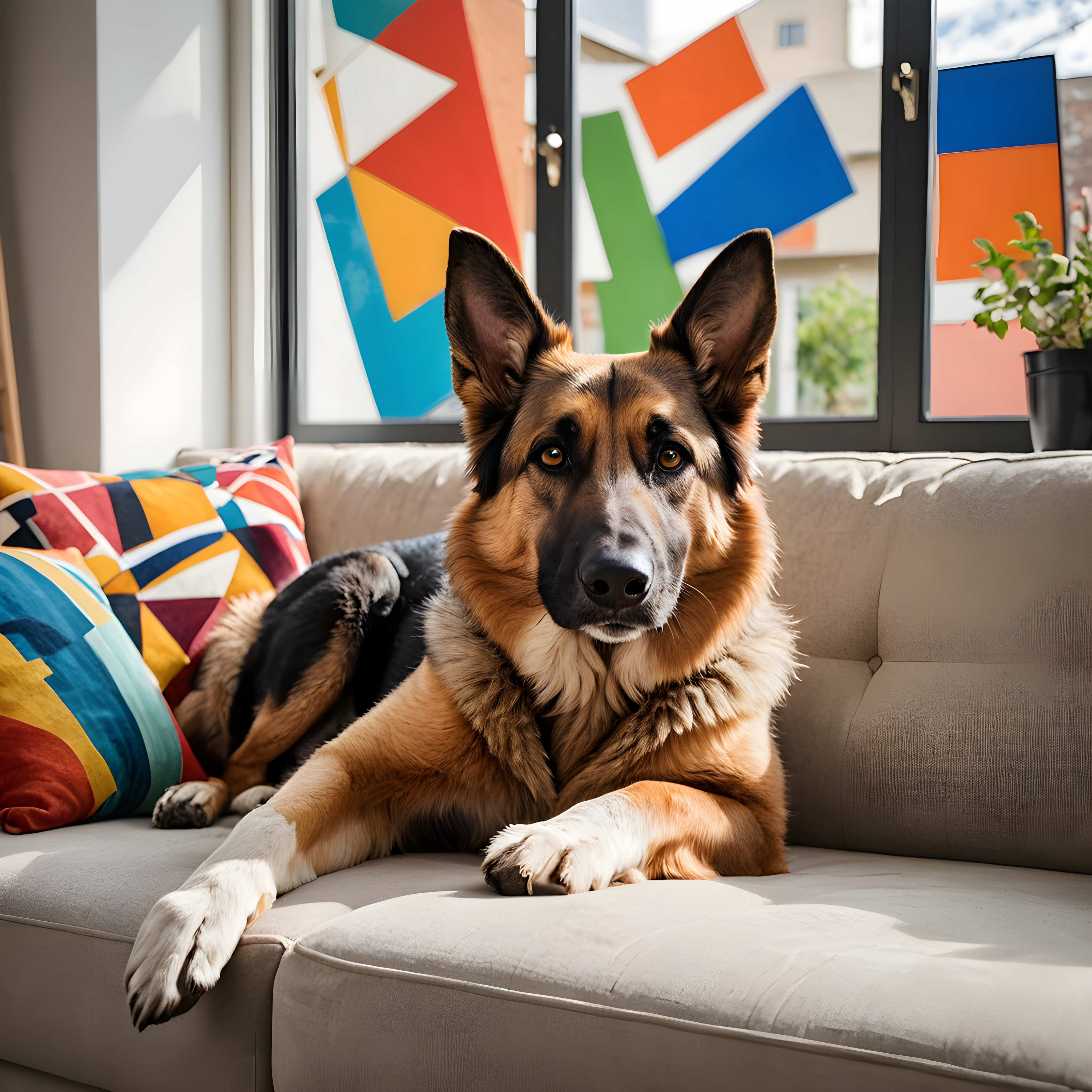 Zoomies Shepherd — Abstract (Lifestyle)