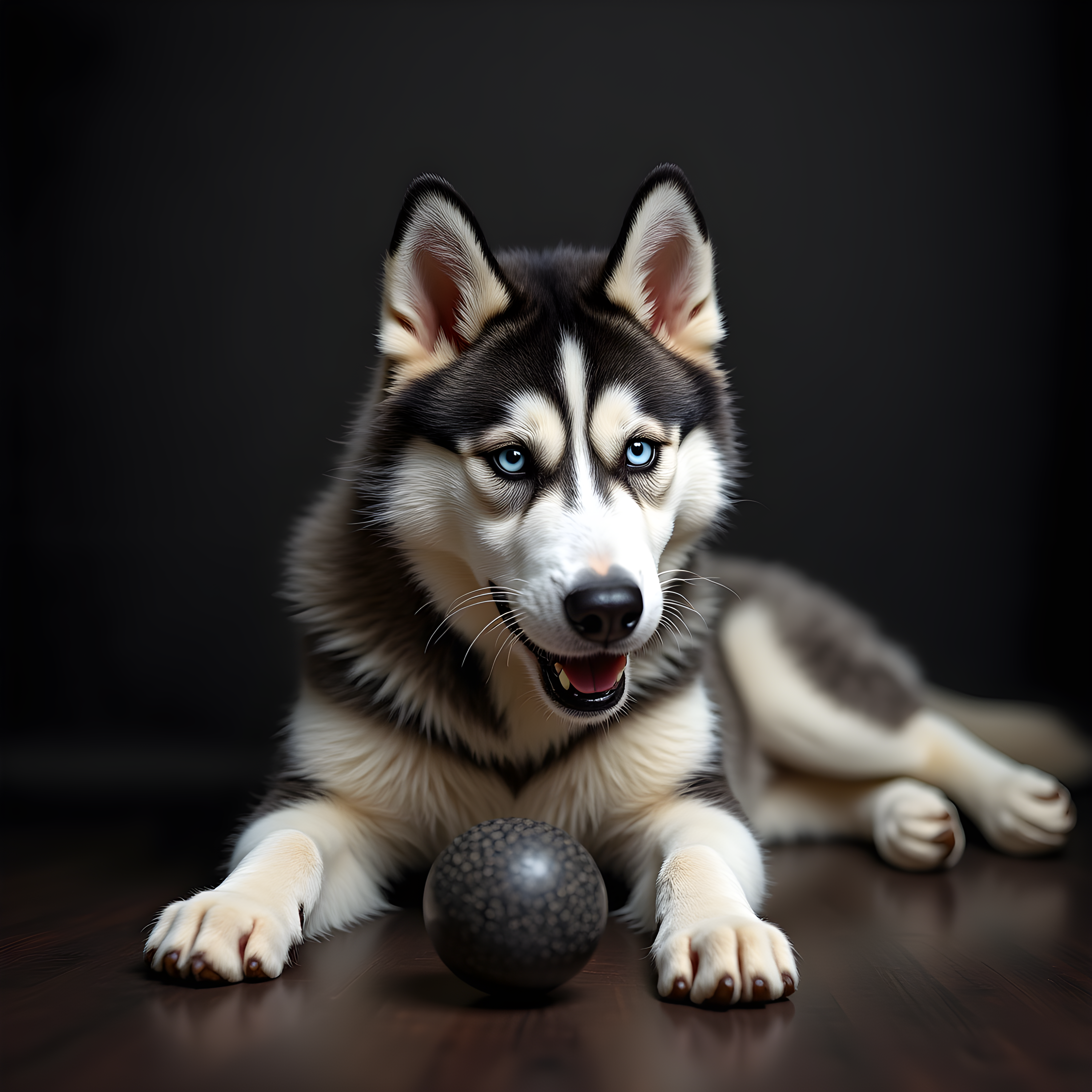 Commando Husky — Realistic (Playful)