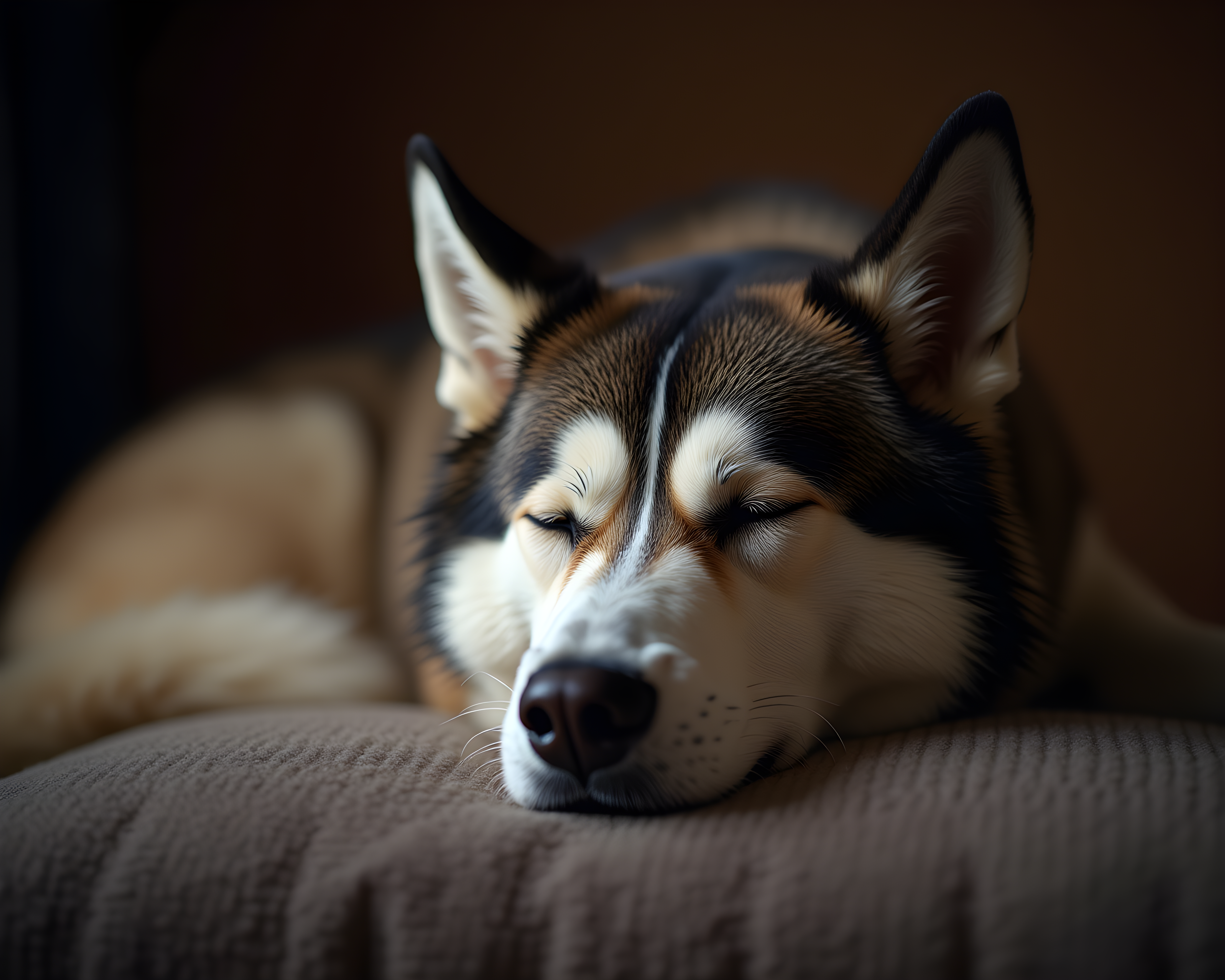 Commando Husky — Realistic (Sleepy)