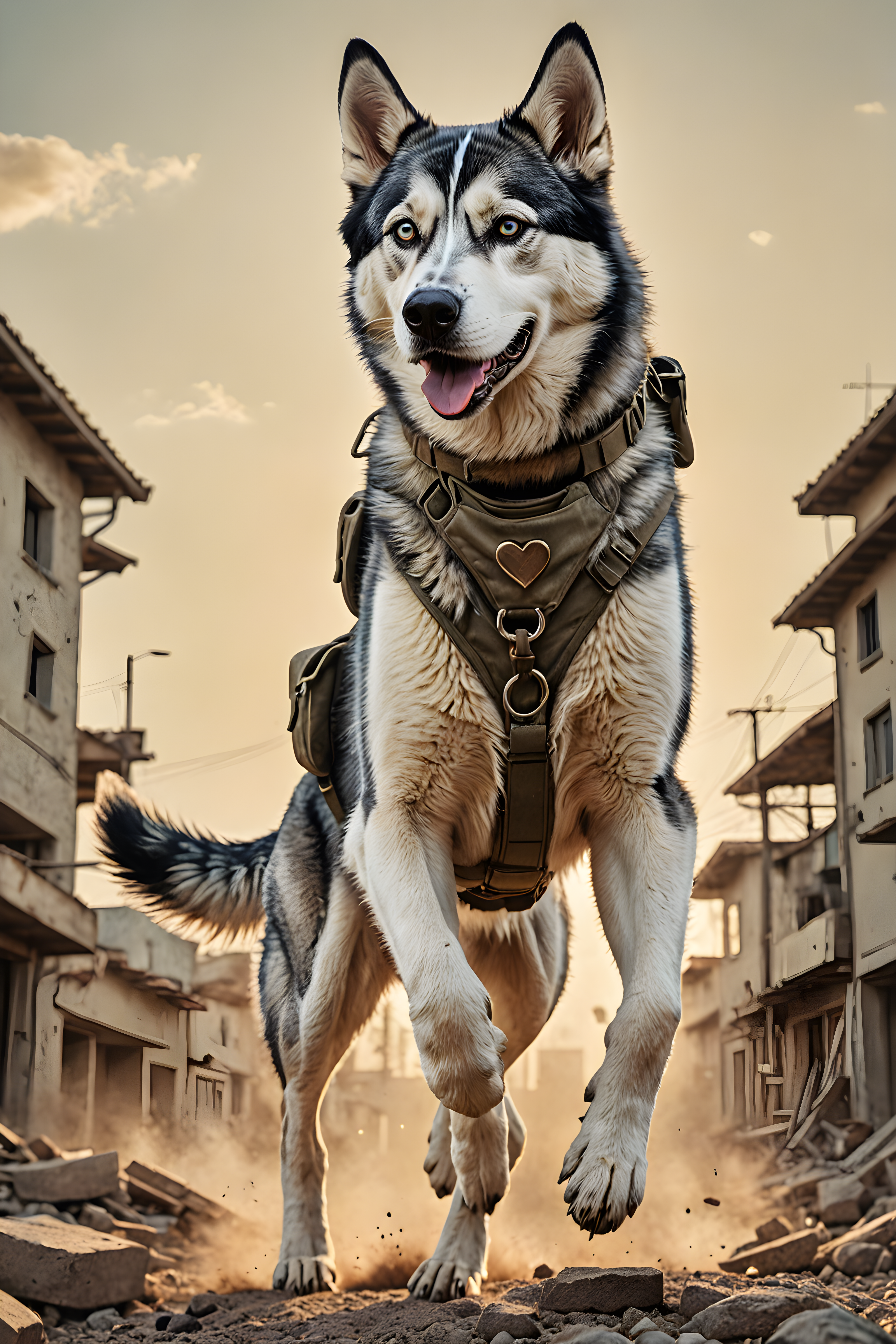 Commando Husky — Retro (Romantic)