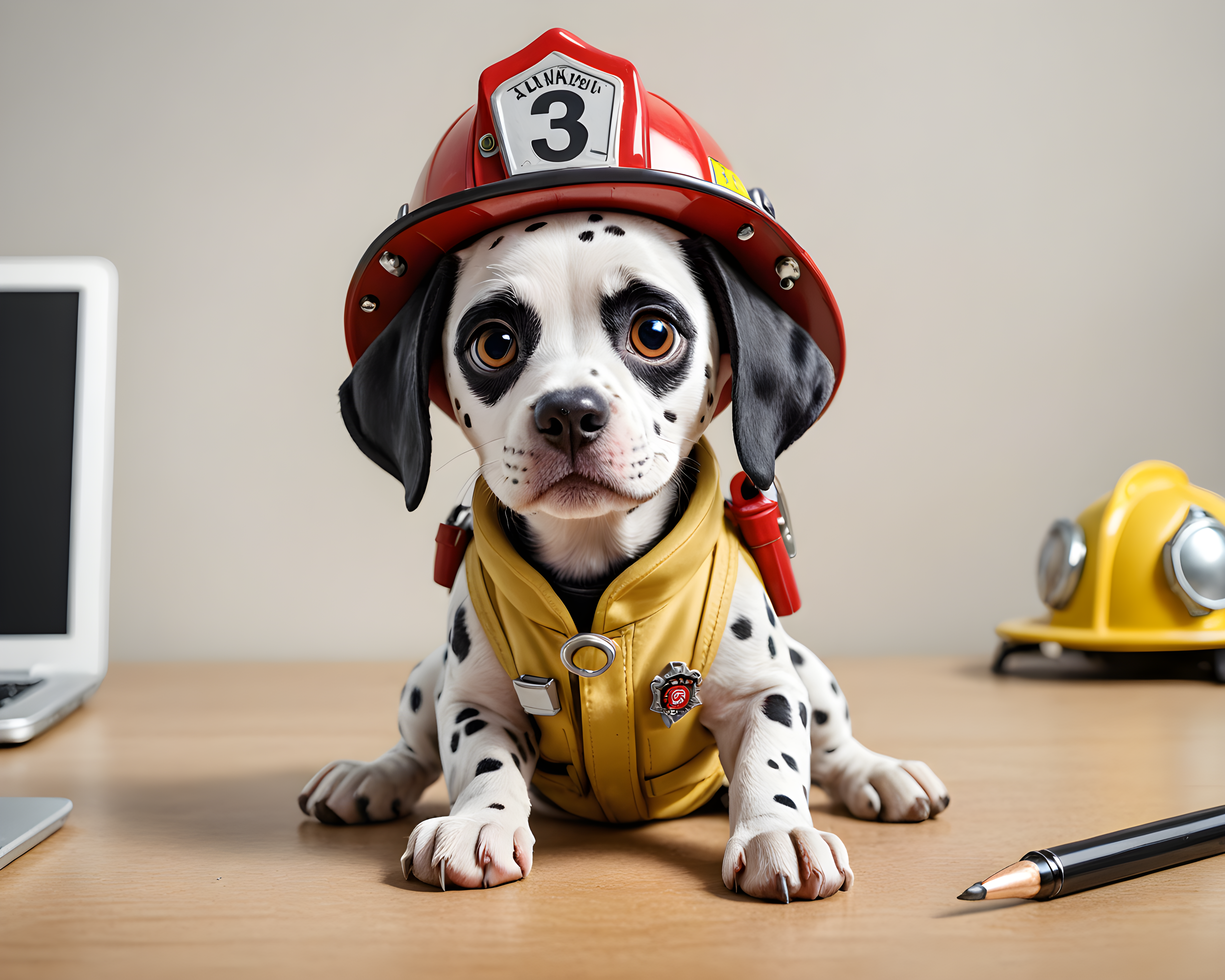 Firefighter Dalmatian — Cartoon / Kawaii (Cute)