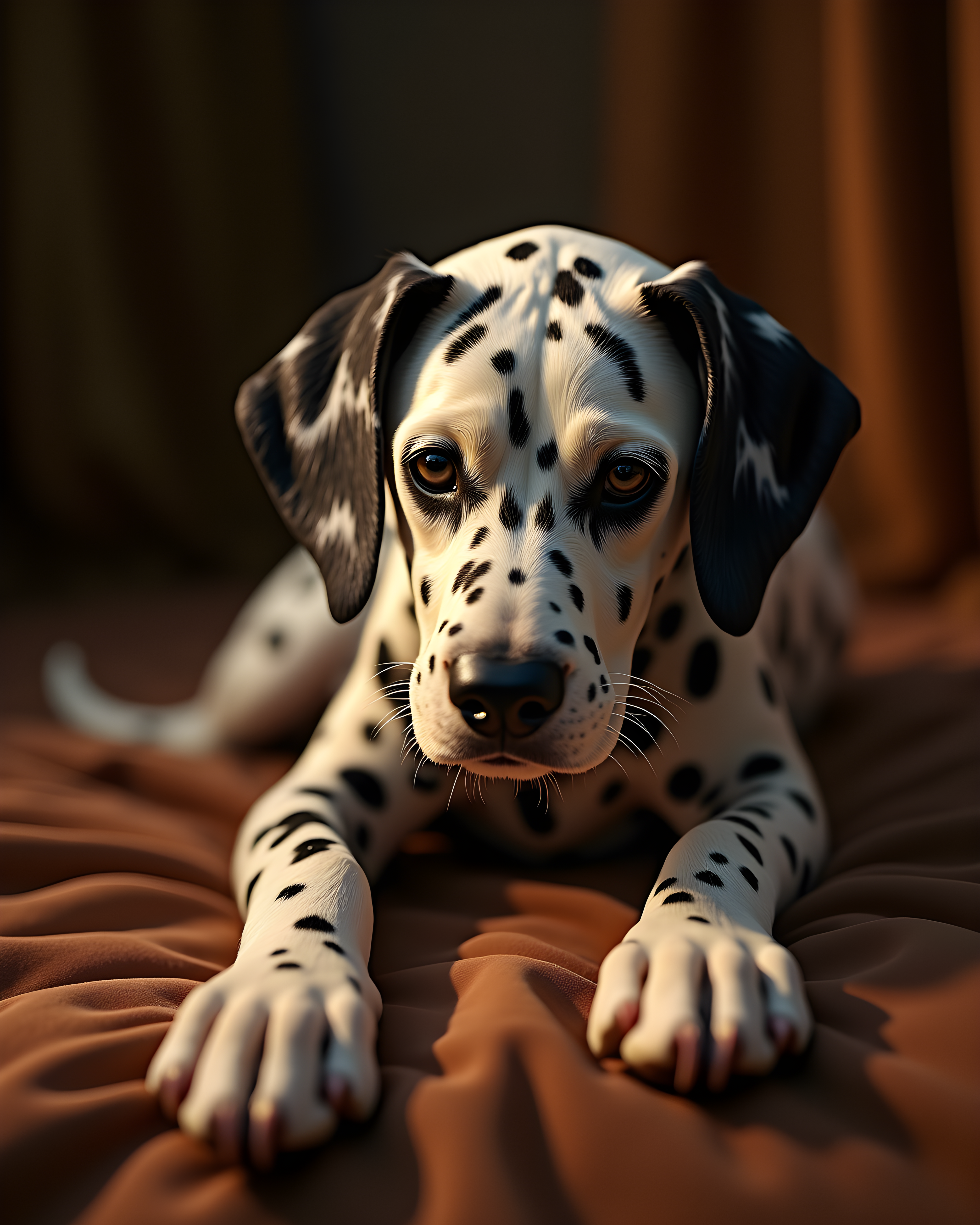 Firefighter Dalmatian — Hyper-Realistic (Luxury) — Wall Art (Printable) — Portrait 4×5